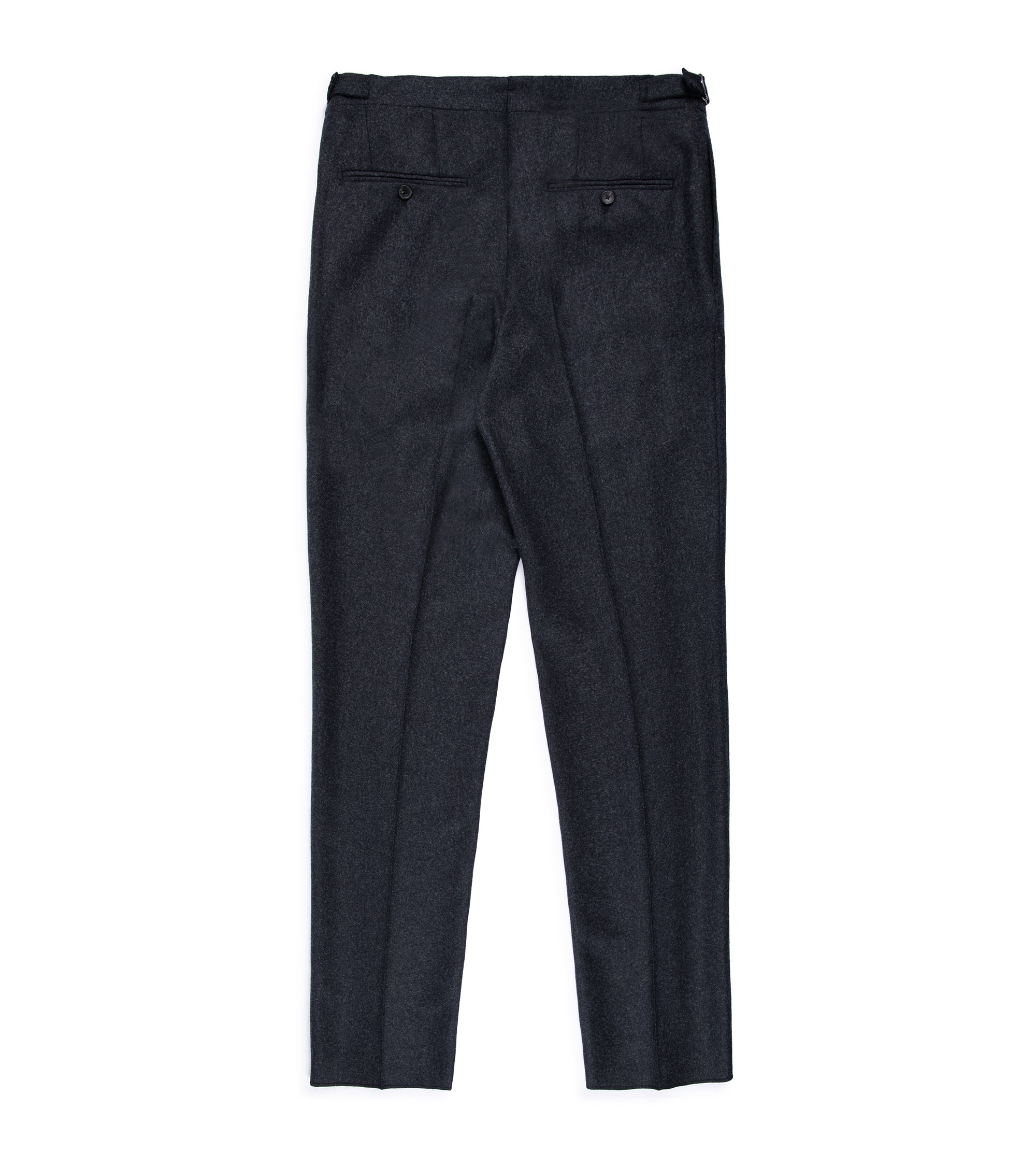 Trunk Wigmore Wool Flannel Suit Trousers: Dark Charcoal