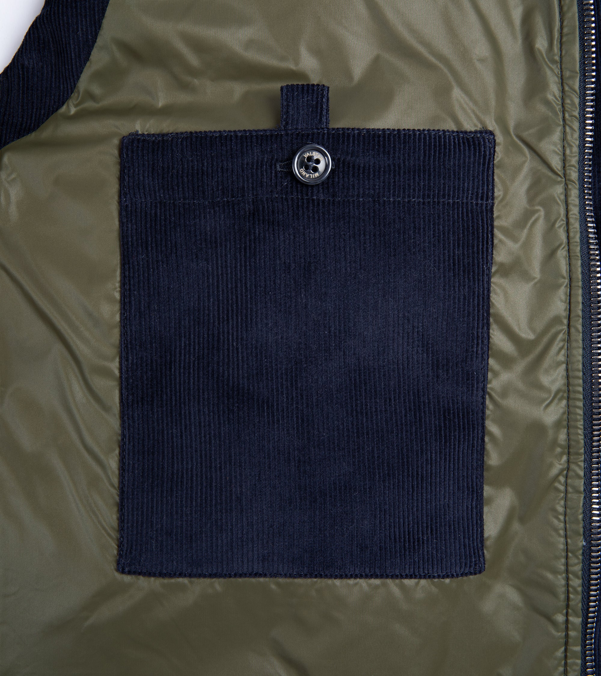 Valstar Oliver Corduroy Down Padded Vest: Navy