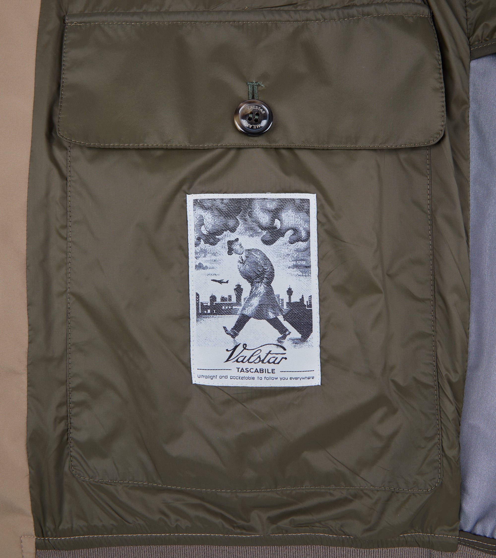 Valstar Valstarino Water-Repellent Packable Jacket: Tan