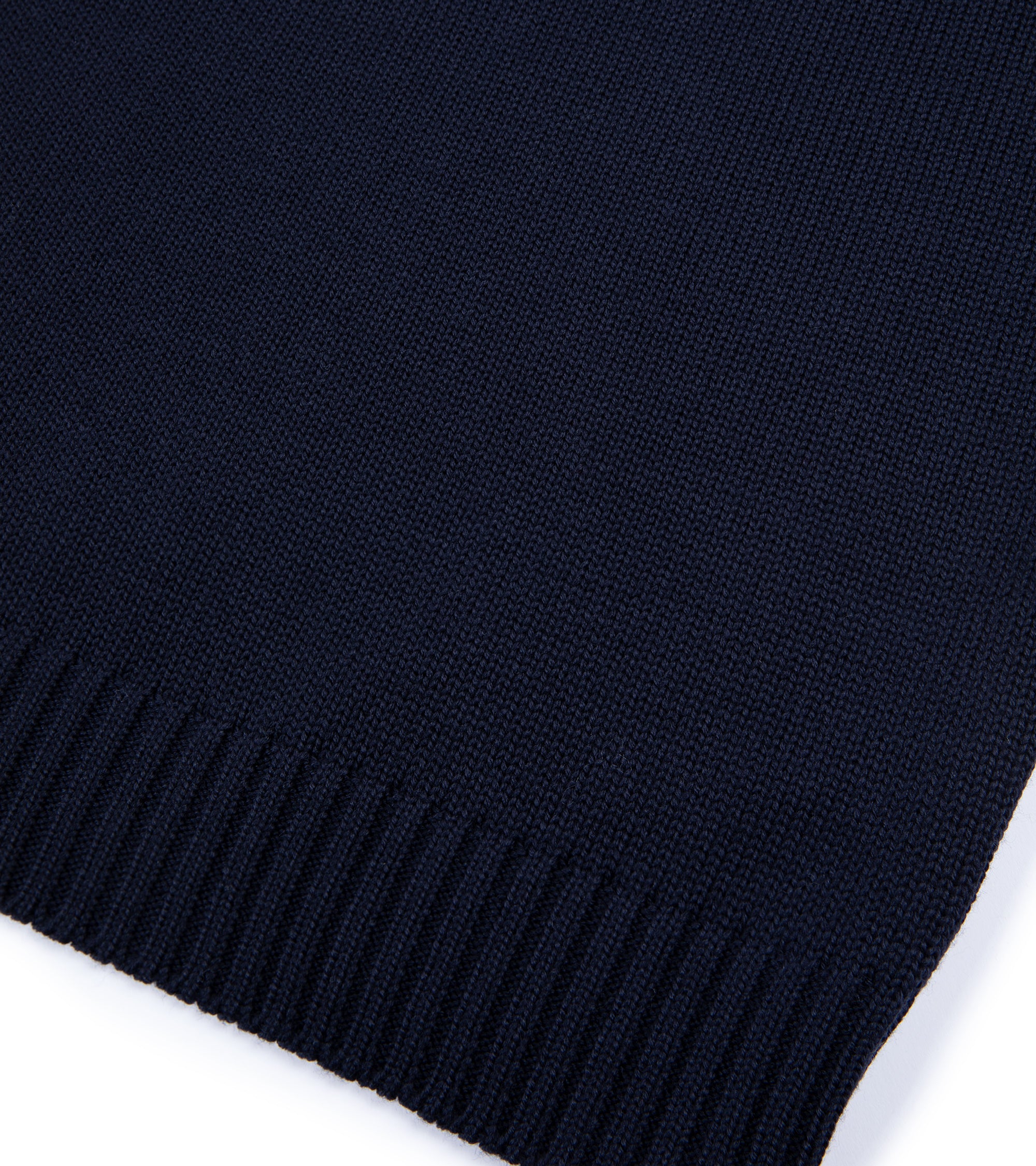 Zanone 5 Gauge Merino Roll Neck Sweater: Navy