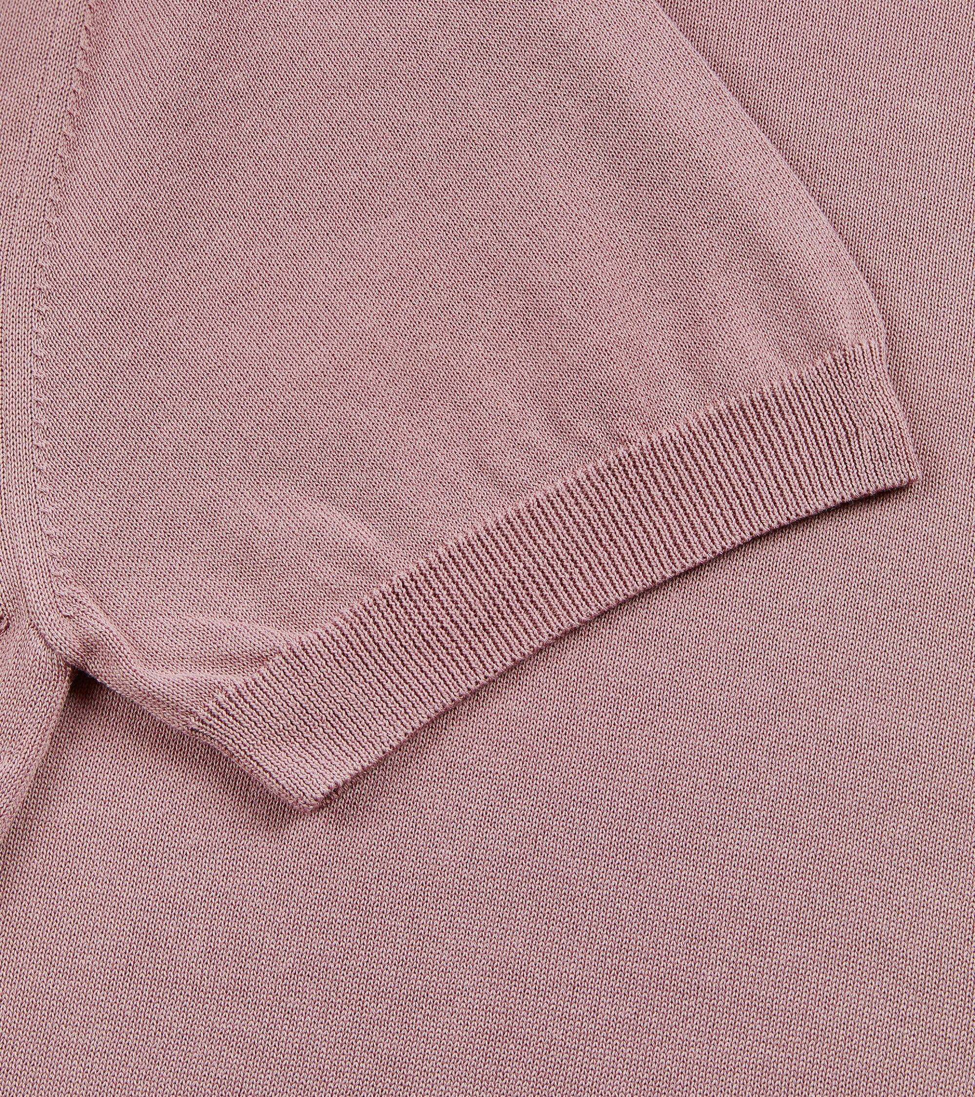 Zanone Cotton Crepe Crew Neck T-Shirt: Dusty Pink