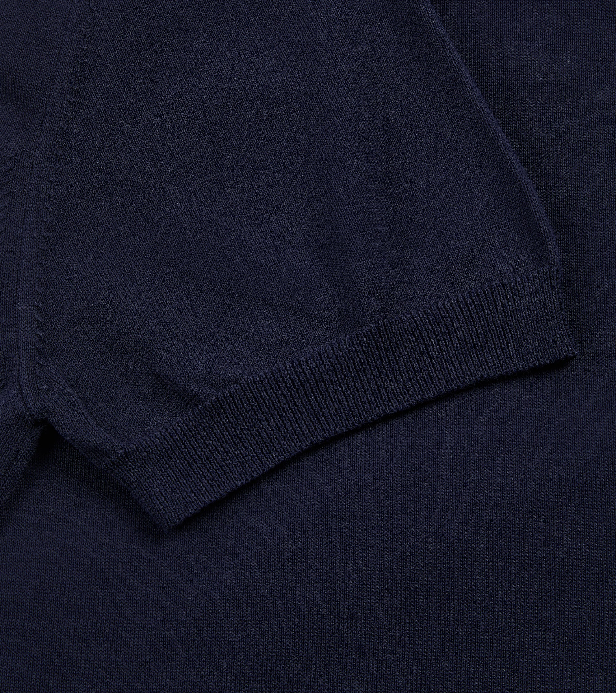 Zanone Cotton Crepe Crew Neck T-Shirt: Navy