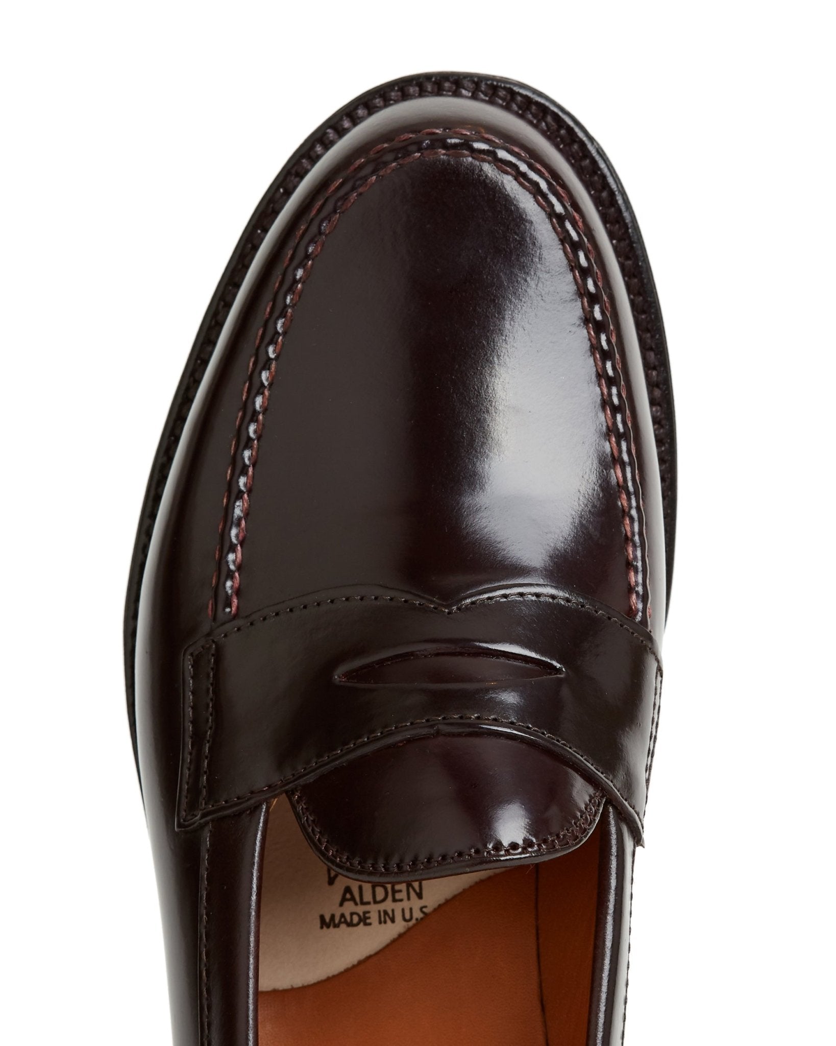 Alden Cordovan Penny Loafer: Dark Burgundy 986 - Trunk Clothiers