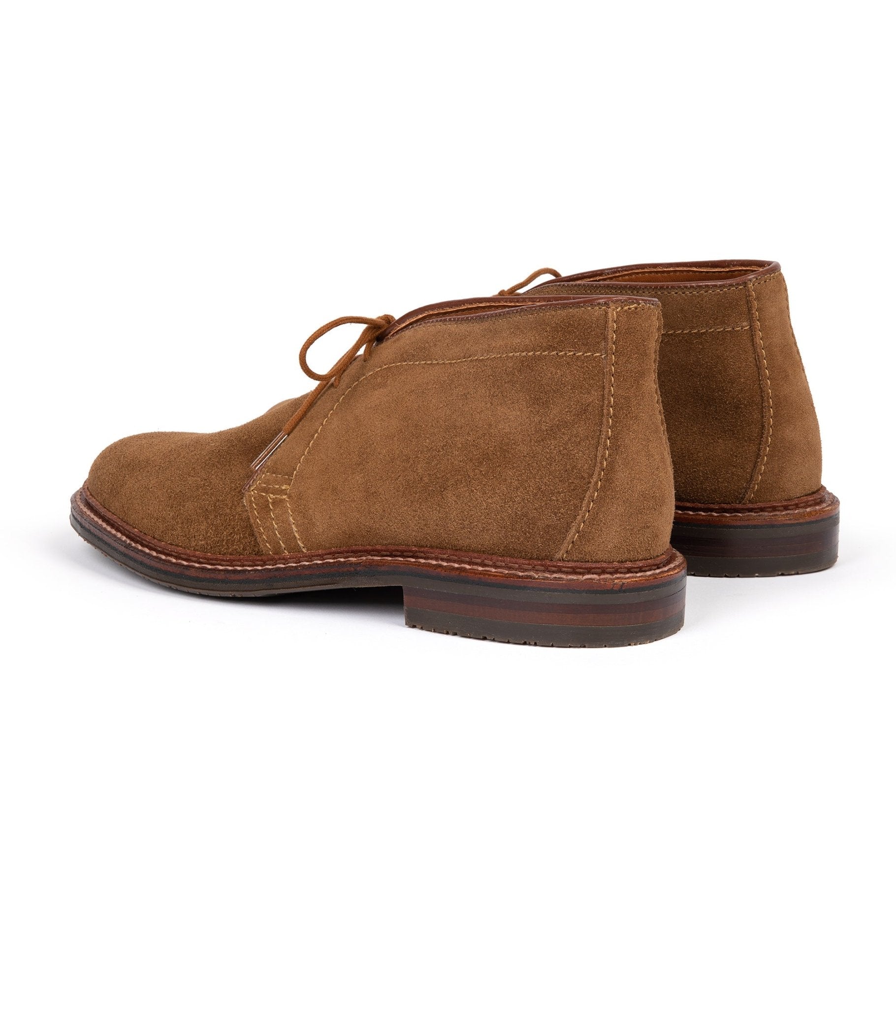 Alden Suede Rubber Soled Chukka: Snuff 1593L - Trunk Clothiers