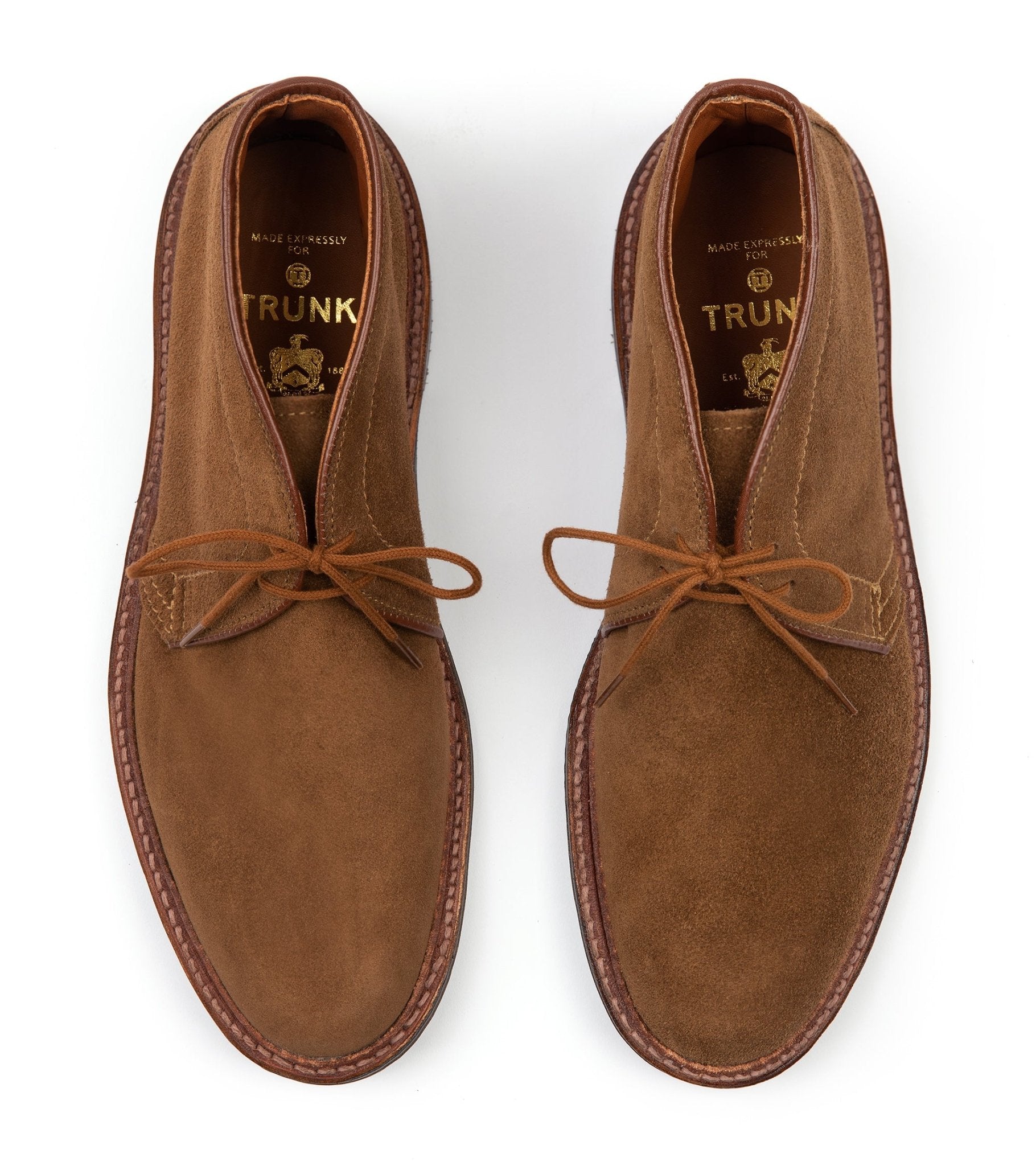 Alden Suede Rubber Soled Chukka: Snuff 1593L - Trunk Clothiers