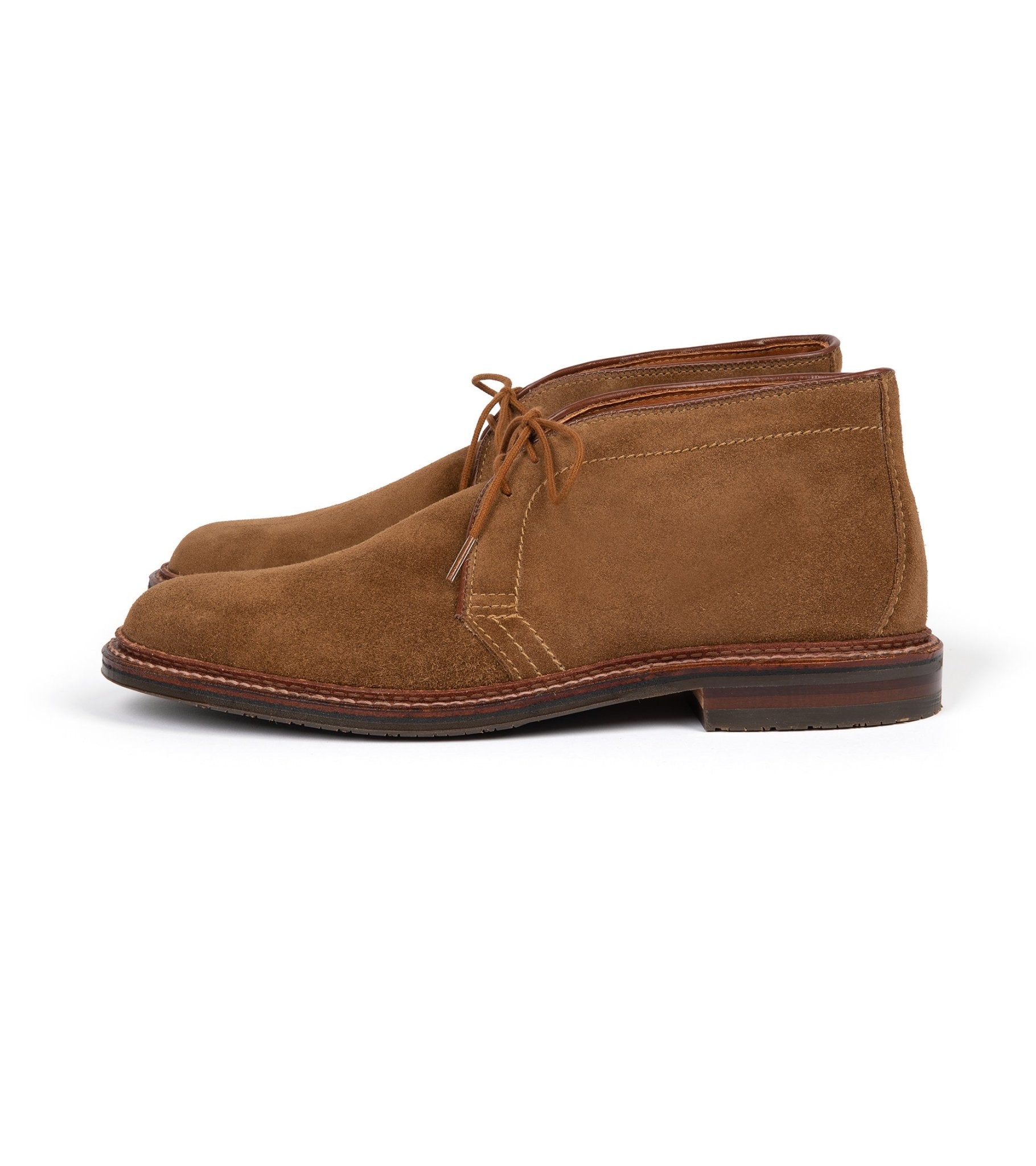 Alden Suede Rubber Soled Chukka: Snuff 1593L - Trunk Clothiers