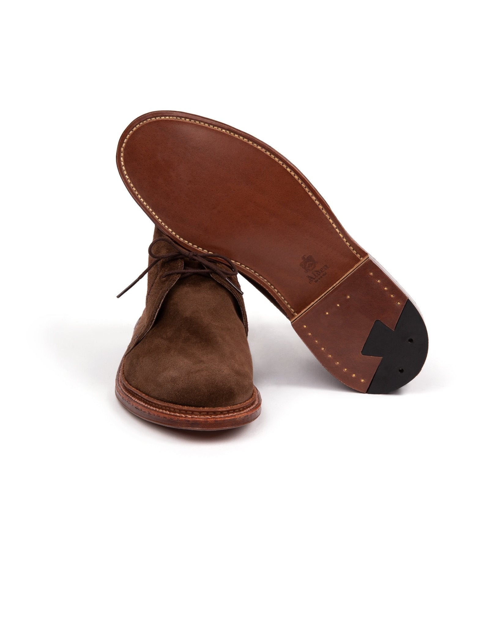 Alden Unlined Suede Chukka Boot: Dark Brown 1492 - Trunk Clothiers