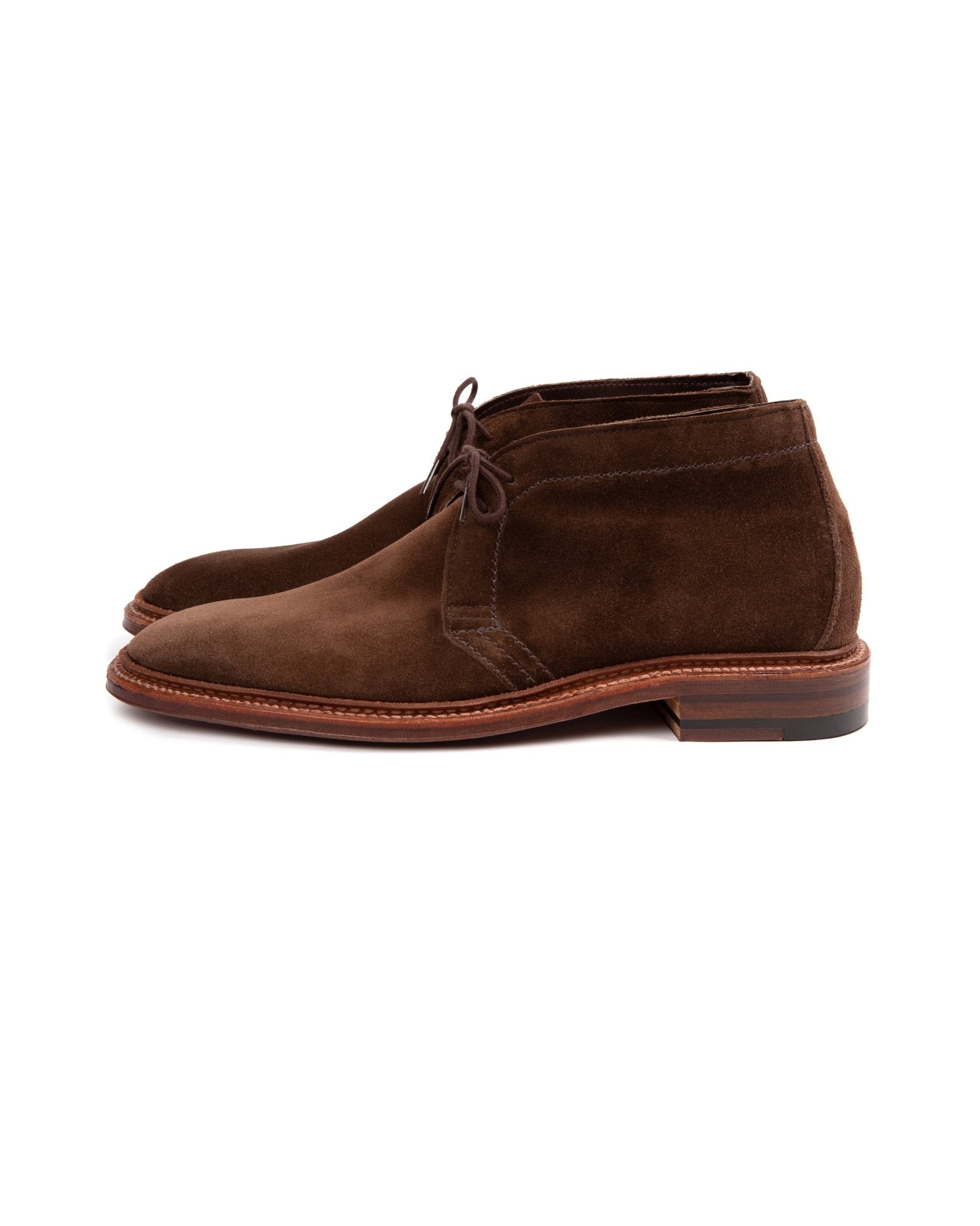 Alden Unlined Suede Chukka Boot: Dark Brown 1492 - Trunk Clothiers