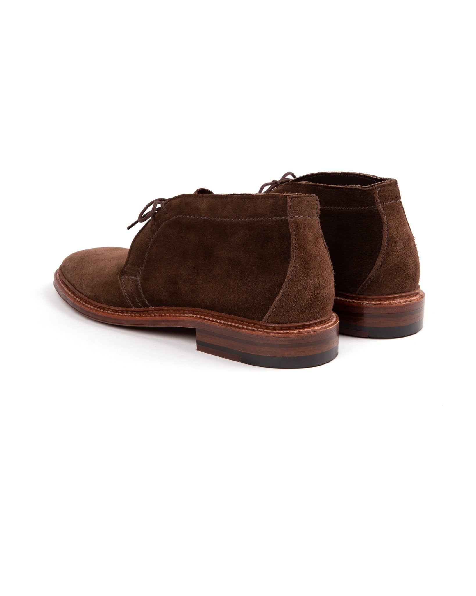 Alden Unlined Suede Chukka Boot: Dark Brown 1492 - Trunk Clothiers