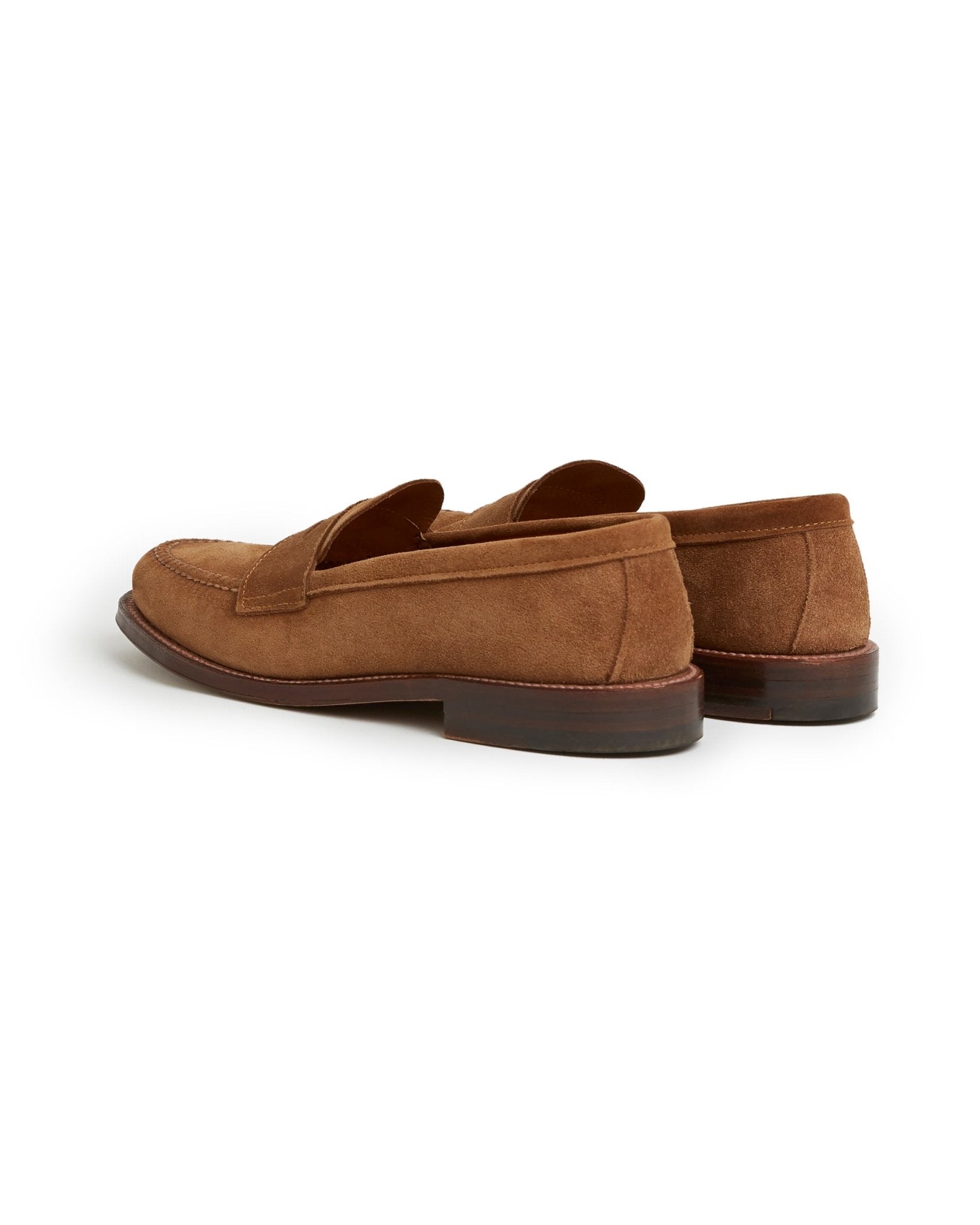 Alden Unlined Suede Penny Loafer: Snuff 6243F - Trunk Clothiers