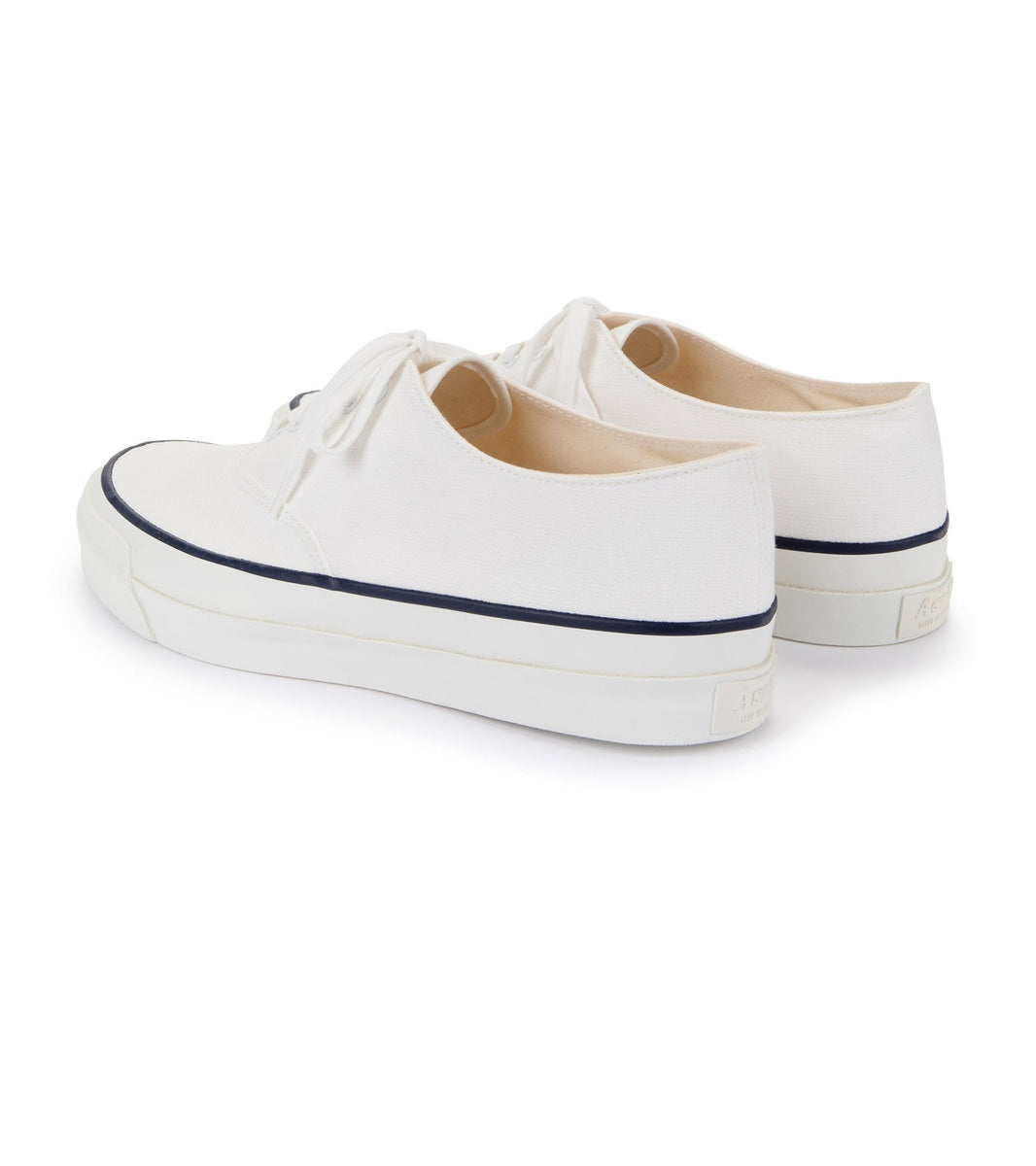 Asahi M014 Canvas Deck Shoes: White – Trunk Clothiers