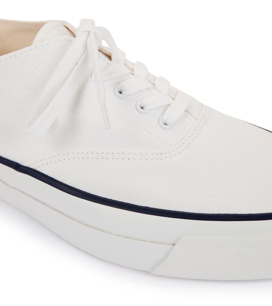 Asahi M014 Canvas Deck Shoes White