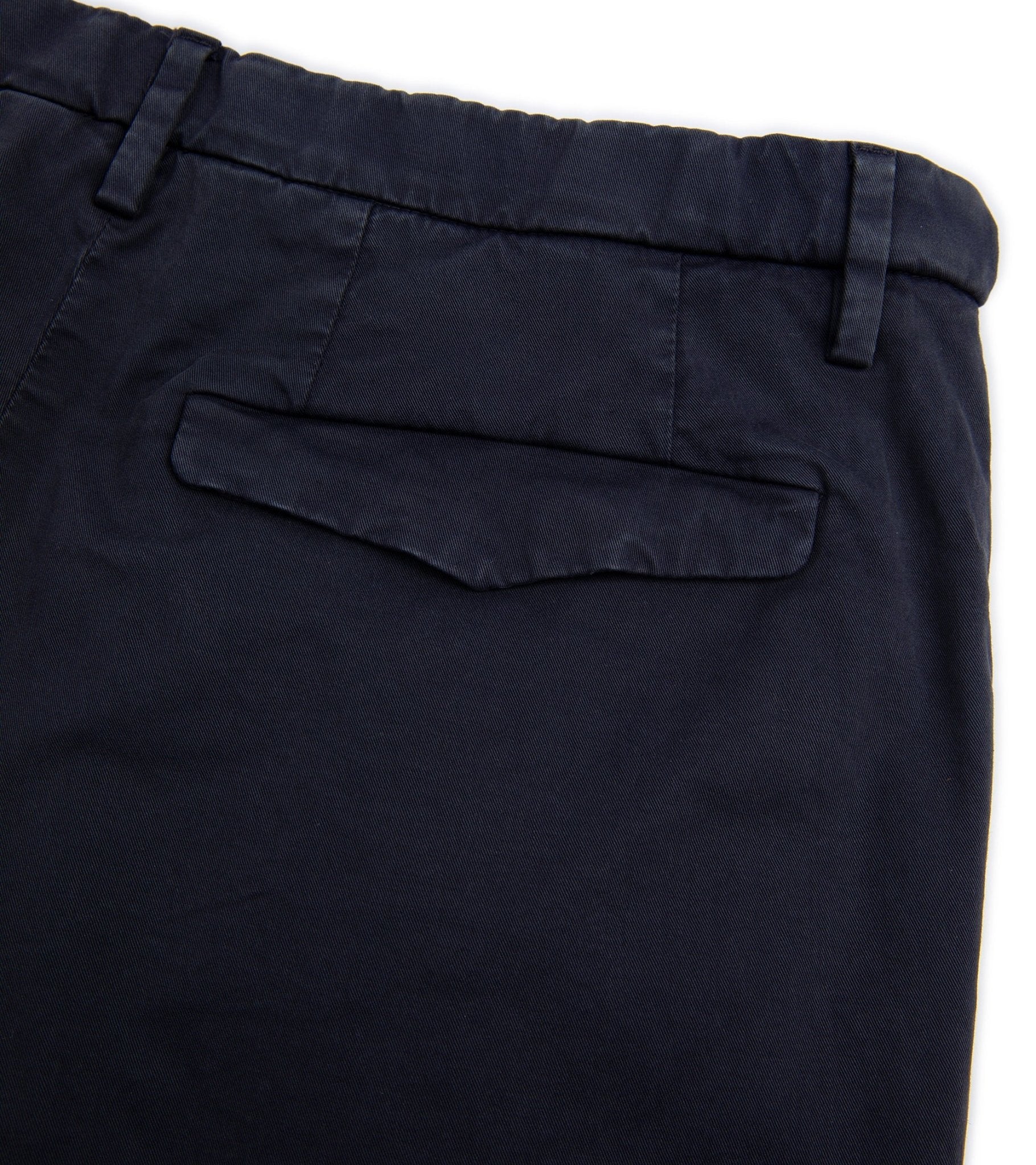 Barena Masco Stino Cotton Trousers: Navy - Trunk Clothiers