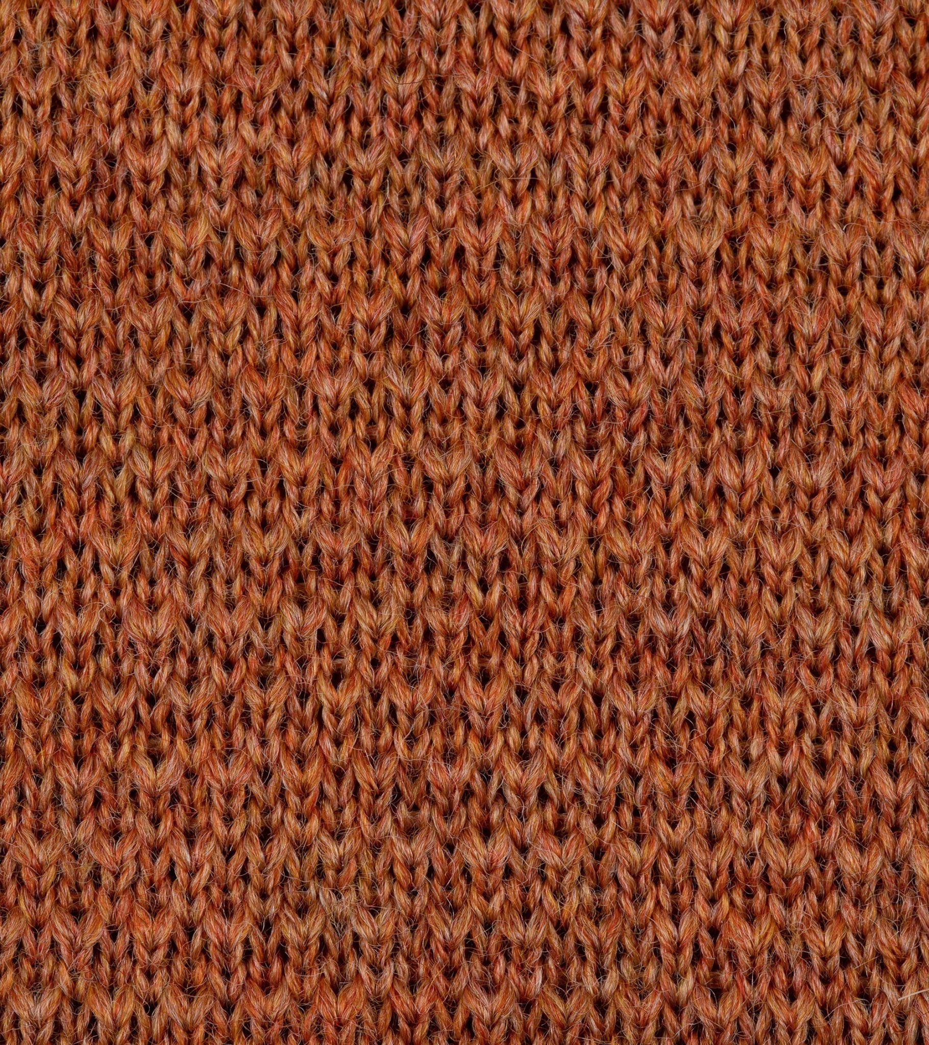 Bigi Wool Knit Tie: Burnt Orange - Trunk Clothiers