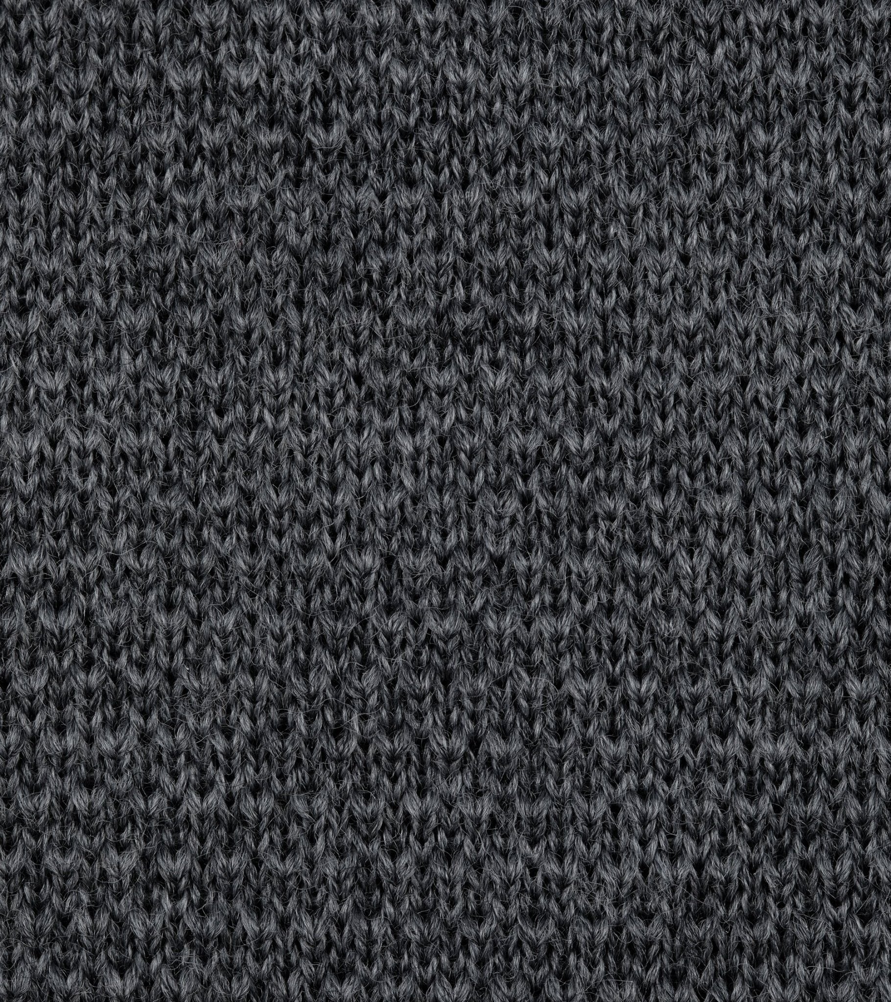 Bigi Wool Knit Tie: Grey - Trunk Clothiers