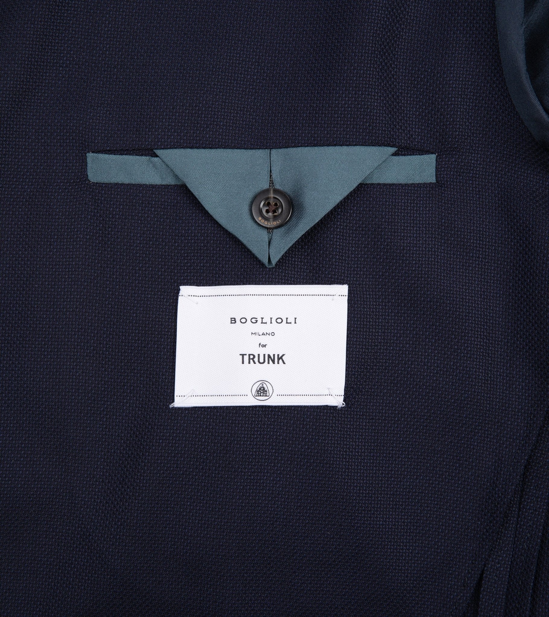 Boglioli for Trunk Wool Hopsack K Jacket: Navy - Trunk Clothiers