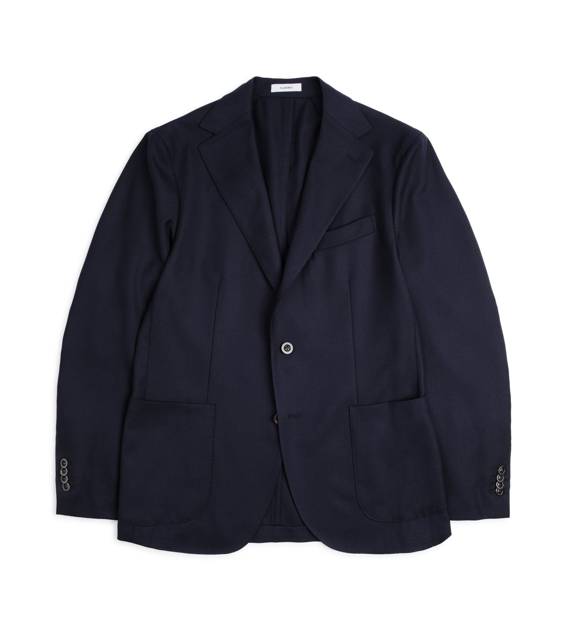 Boglioli for Trunk Wool Hopsack K Jacket: Navy - Trunk Clothiers