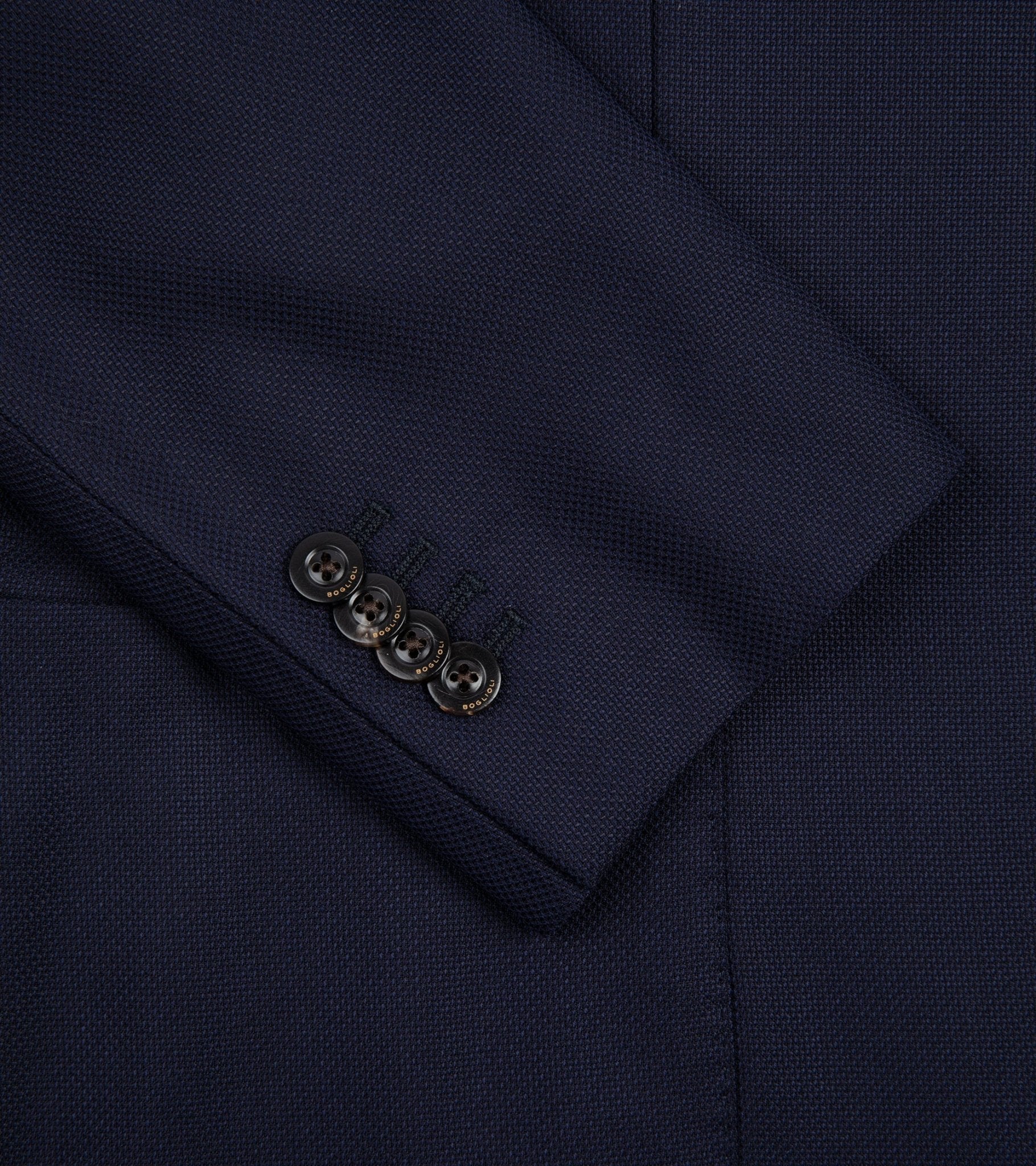 Boglioli for Trunk Wool Hopsack K Jacket: Navy - Trunk Clothiers