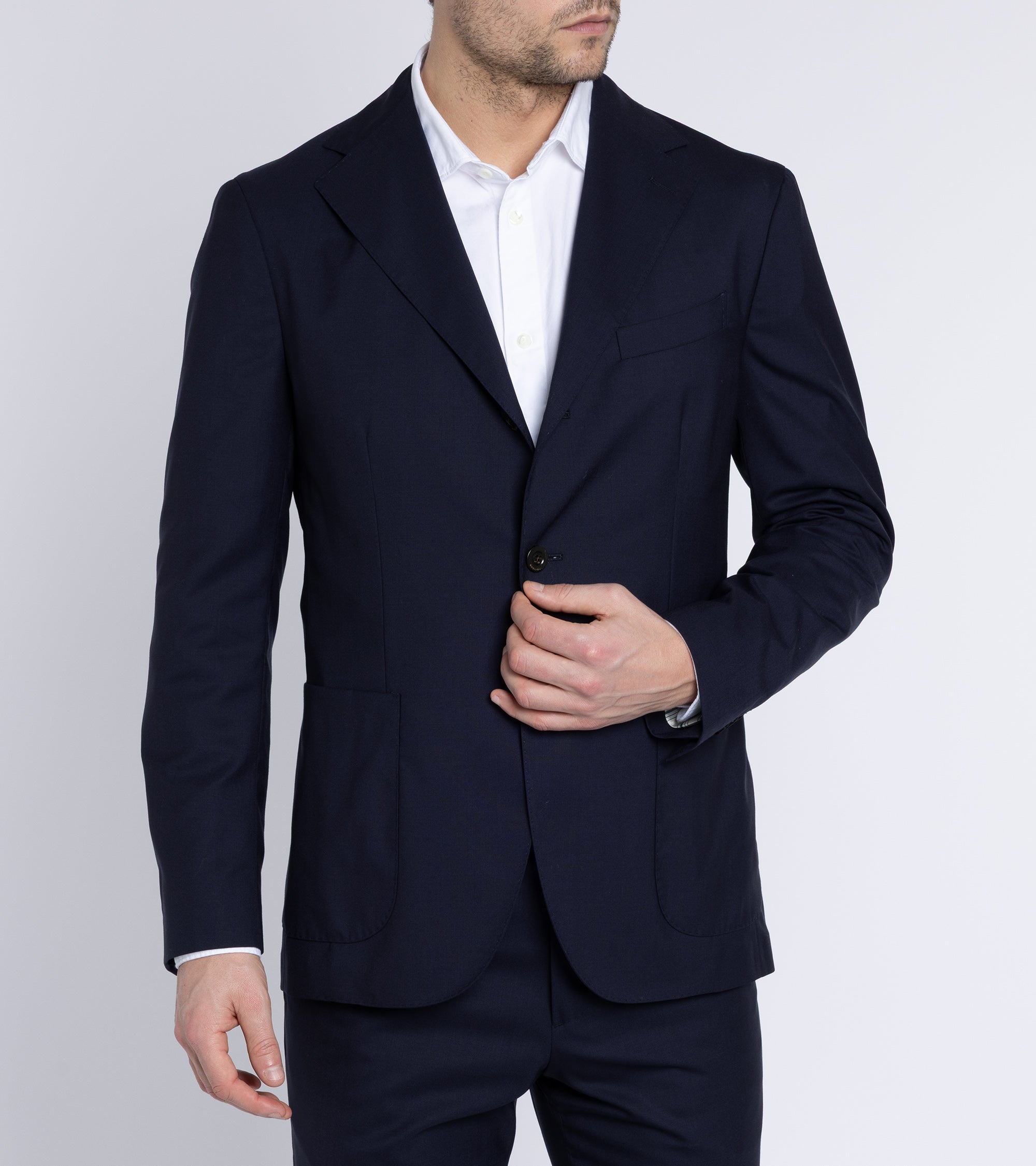 Boglioli for Trunk Tropical Wool Travel K Jacket: Navy