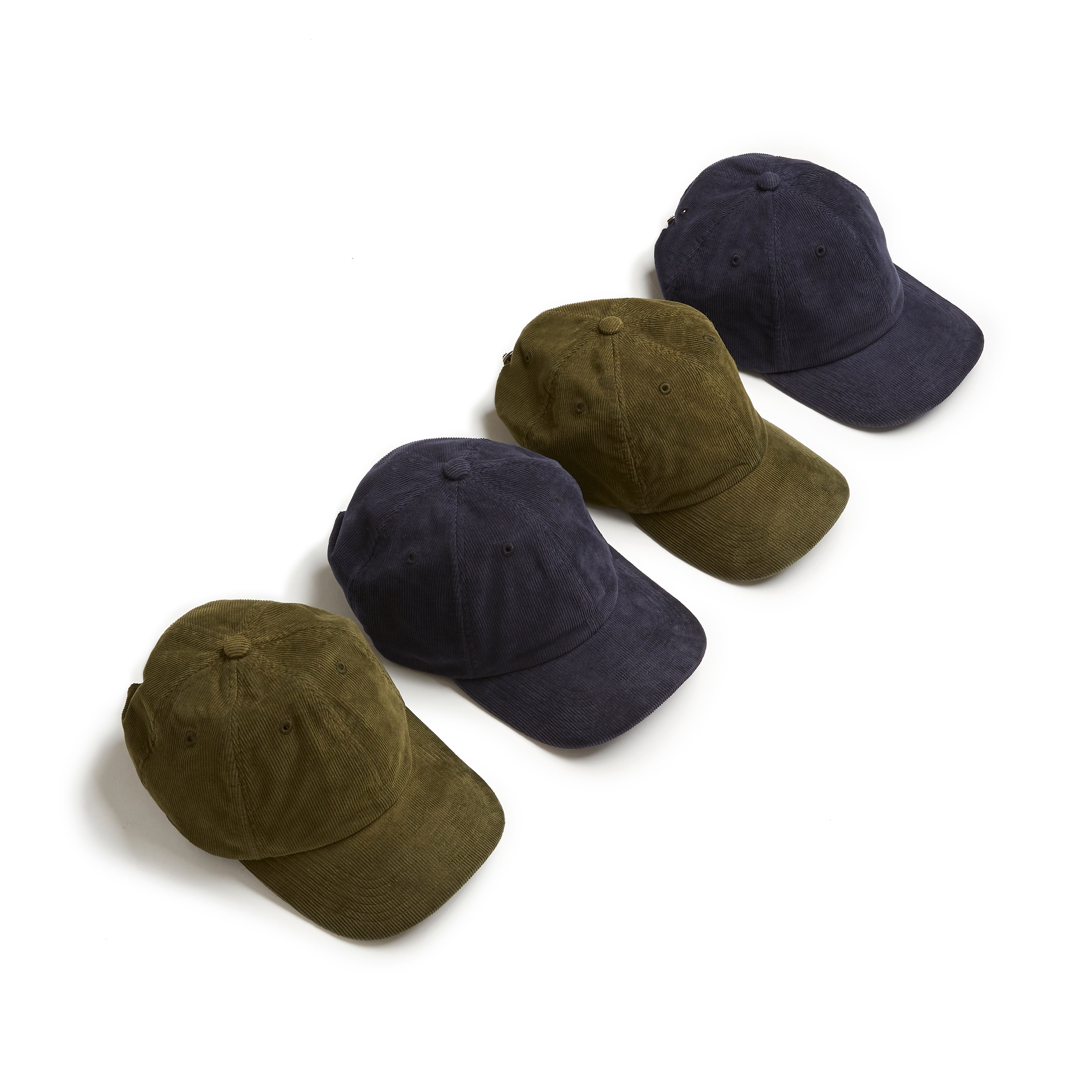 Trunk Cotton Corduroy Baseball Cap: Navy