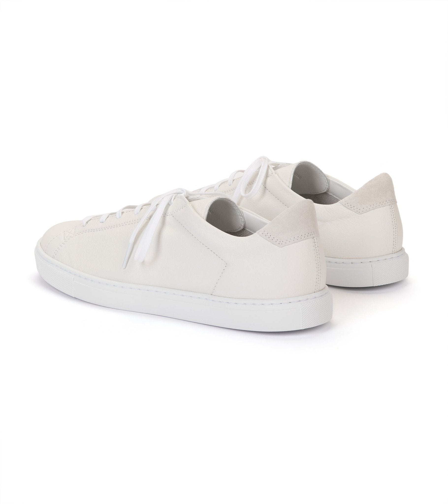 CQP Racquet Leather Sneaker: White - Trunk Clothiers