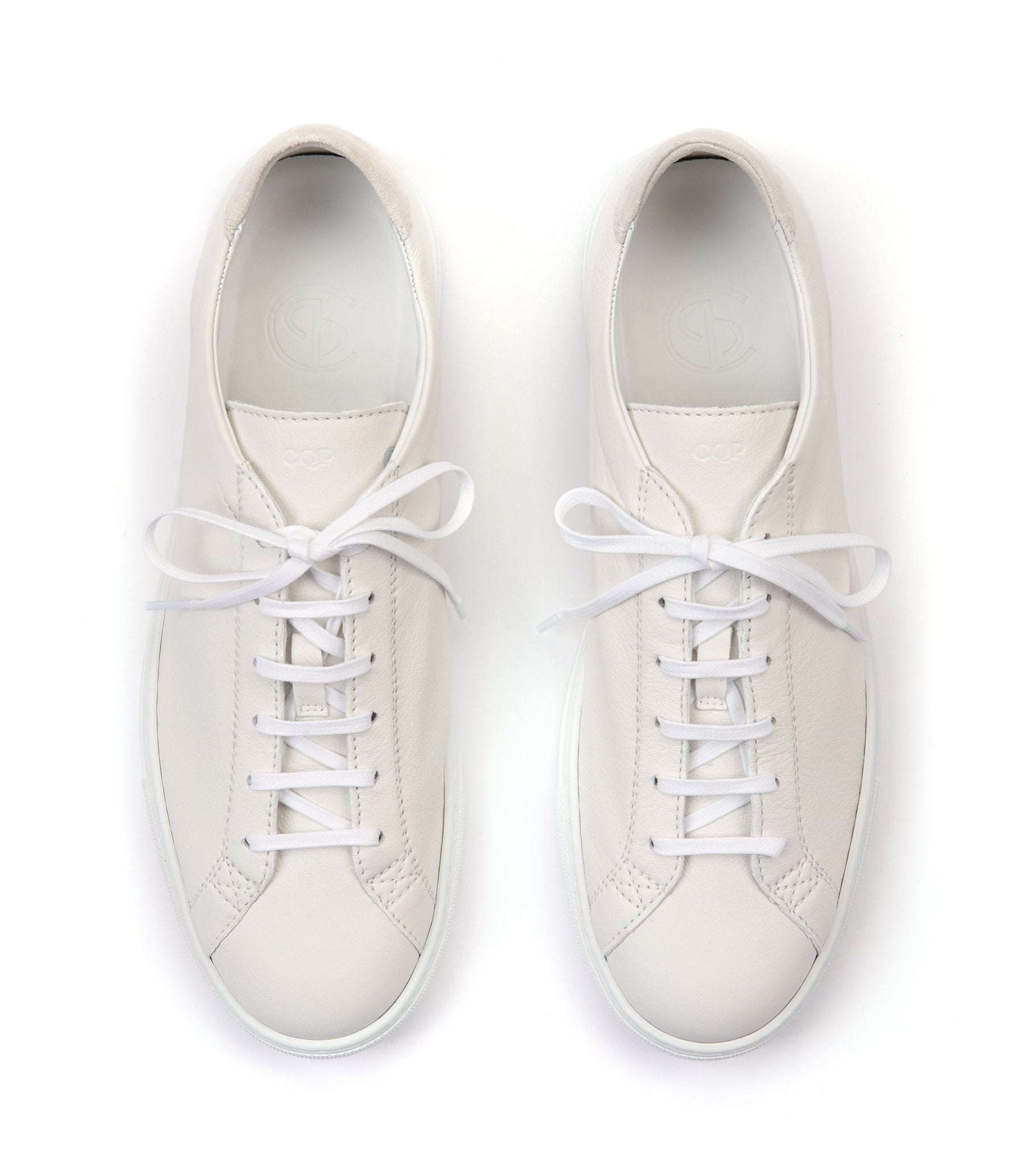 CQP Racquet Leather Sneaker: White - Trunk Clothiers