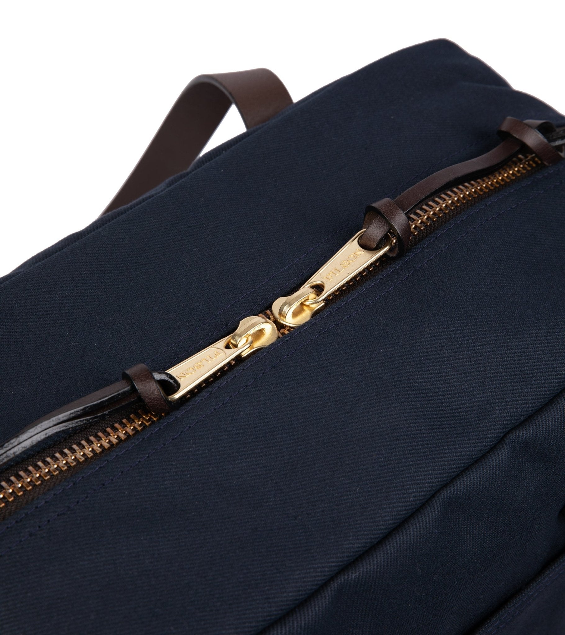 Filson Rugged Twill Zip Tote Bag: Navy - Trunk Clothiers