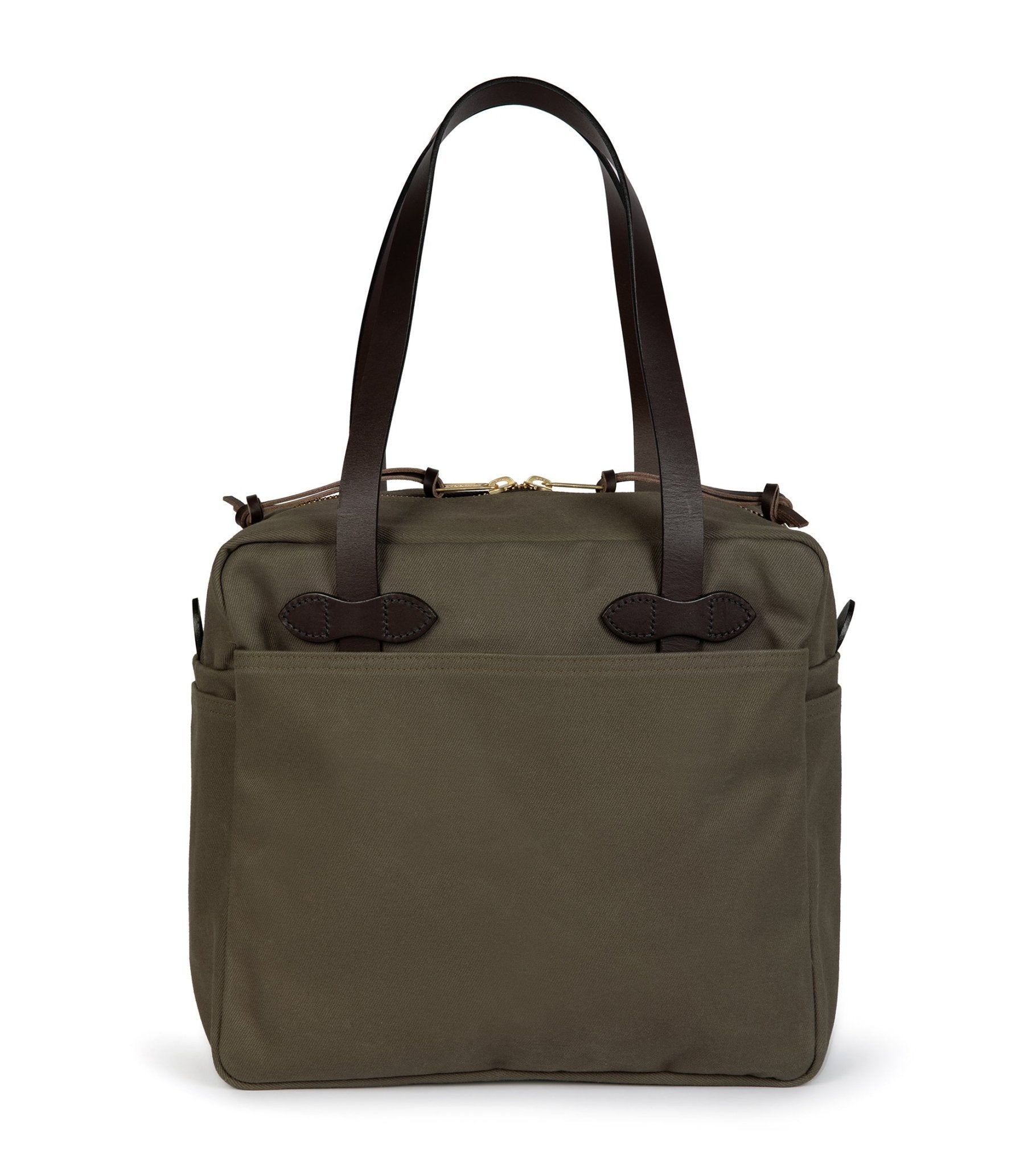 Filson Rugged Twill Zip Tote Bag: Otter Green - Trunk Clothiers