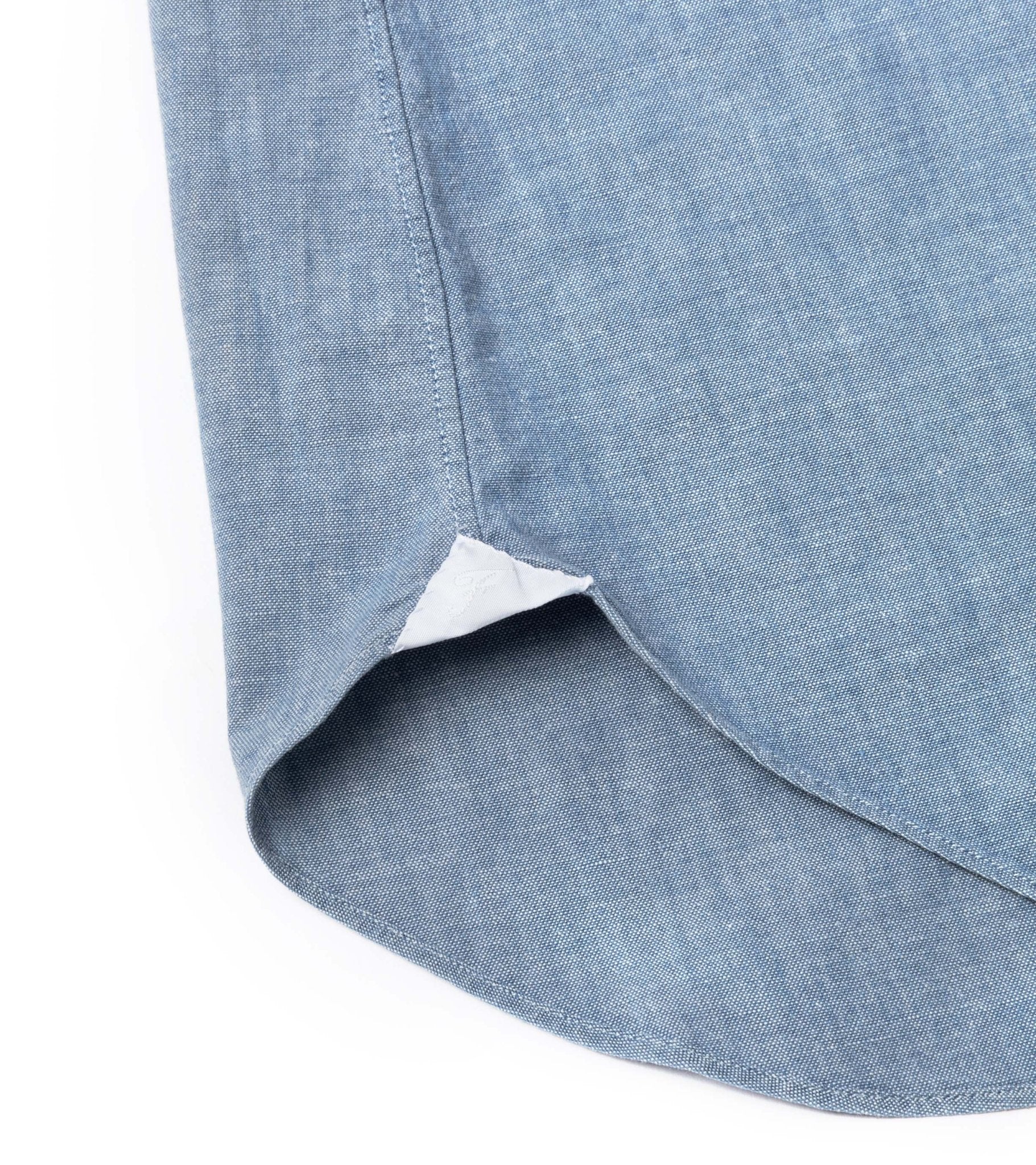 Finamore Gaeta Classic Cotton Luigi Sport Shirt: Chambray - Trunk Clothiers