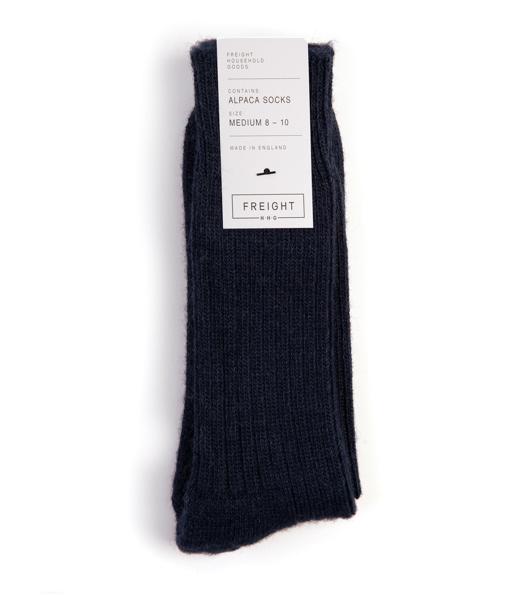 Freight Alpaca Cushion Sole Socks: Navy - Trunk Clothiers