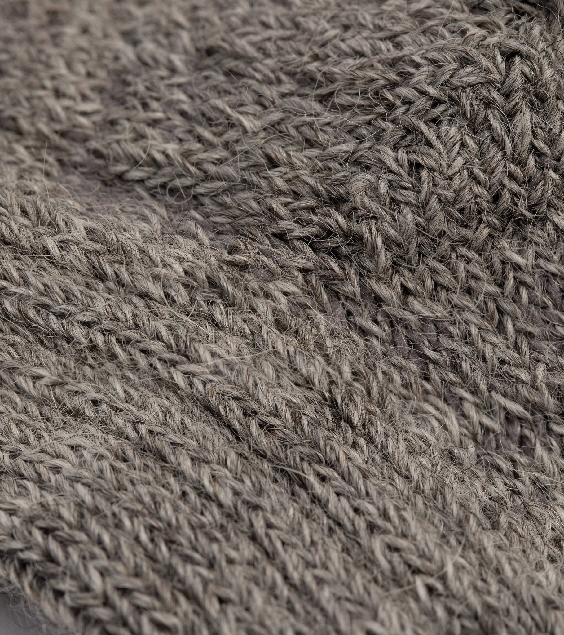 Freight Alpaca Cushion Sole Socks: Pale Grey - Trunk Clothiers