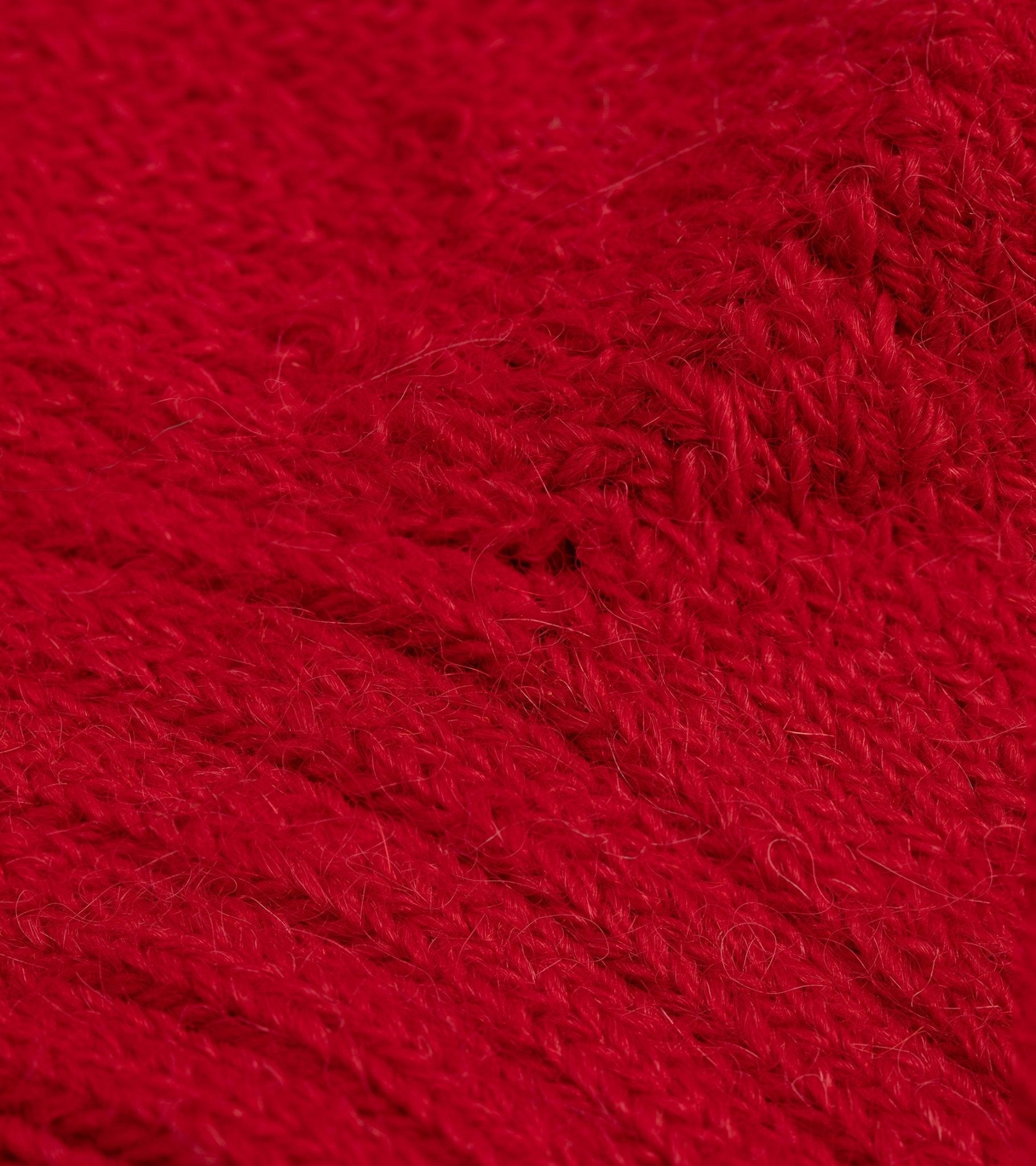 Freight Alpaca Cushion Sole Socks: Red - Trunk Clothiers