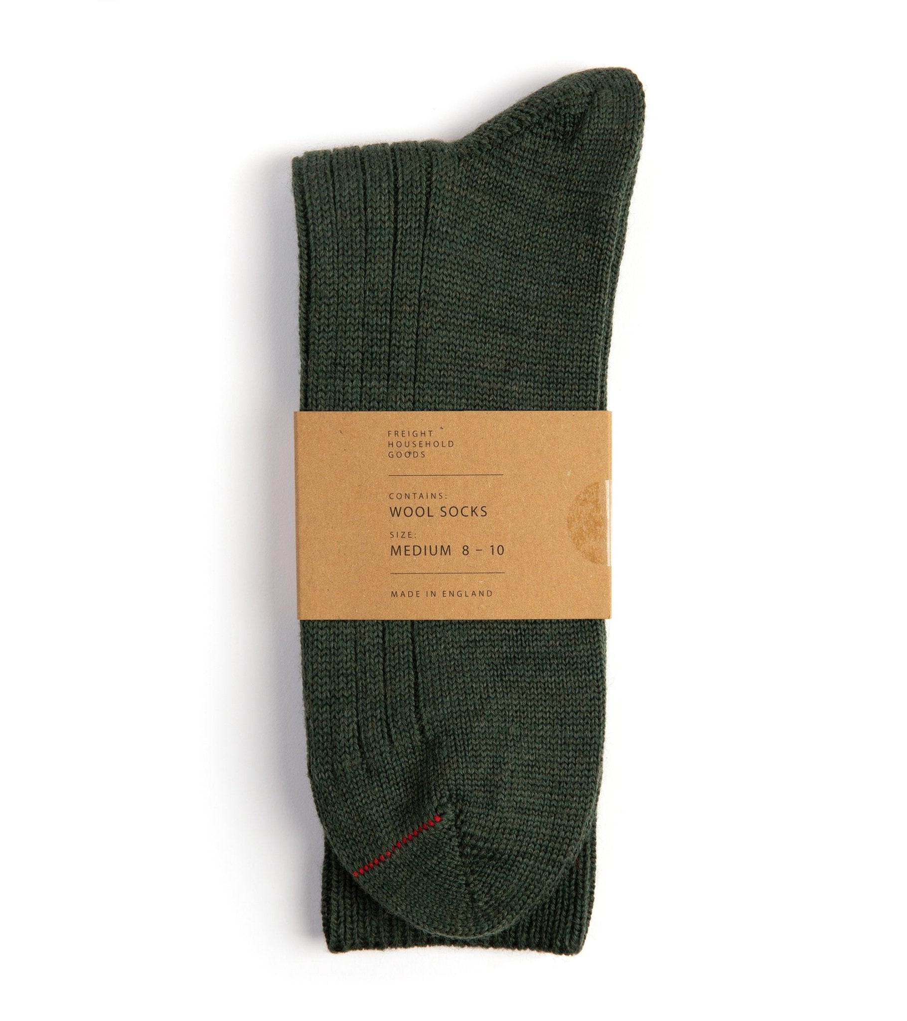 Freight Wool Socks: Green - Trunk Clothiers