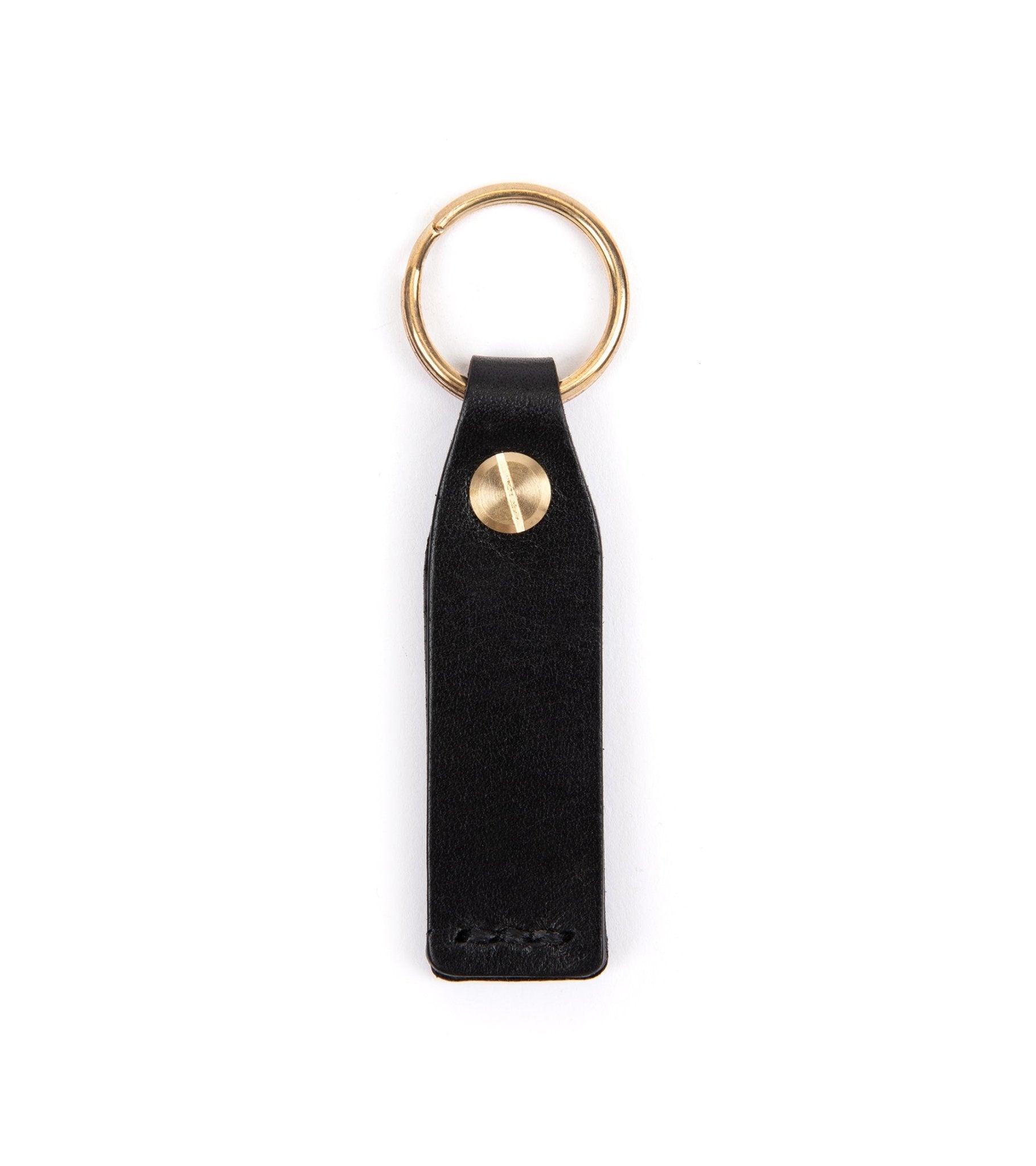 Hardy & Parsons Leather Key Fob: Black - Trunk Clothiers