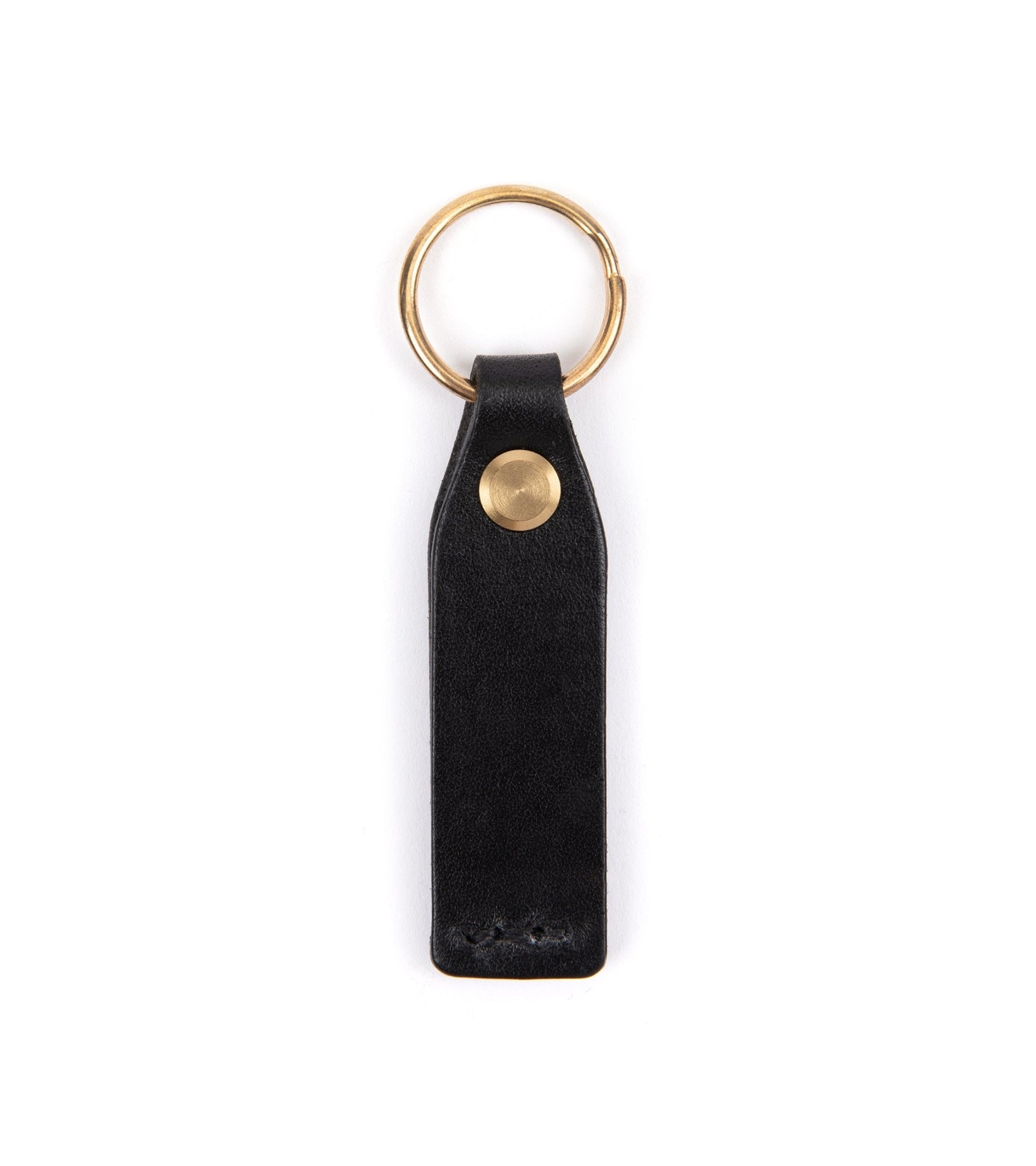 Hardy & Parsons Leather Key Fob: Black - Trunk Clothiers