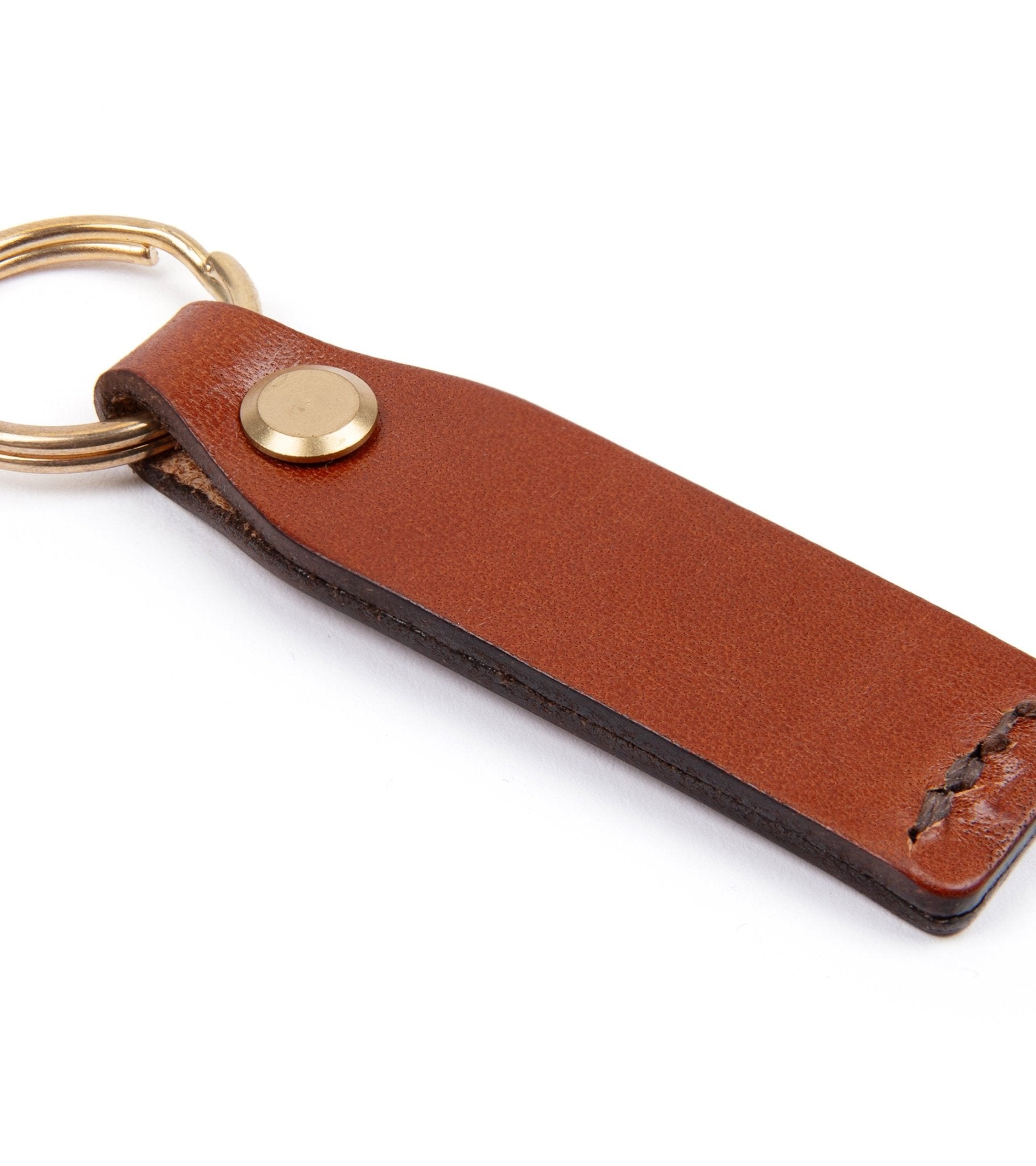 Hardy & Parsons Leather Key Fob: Tan - Trunk Clothiers