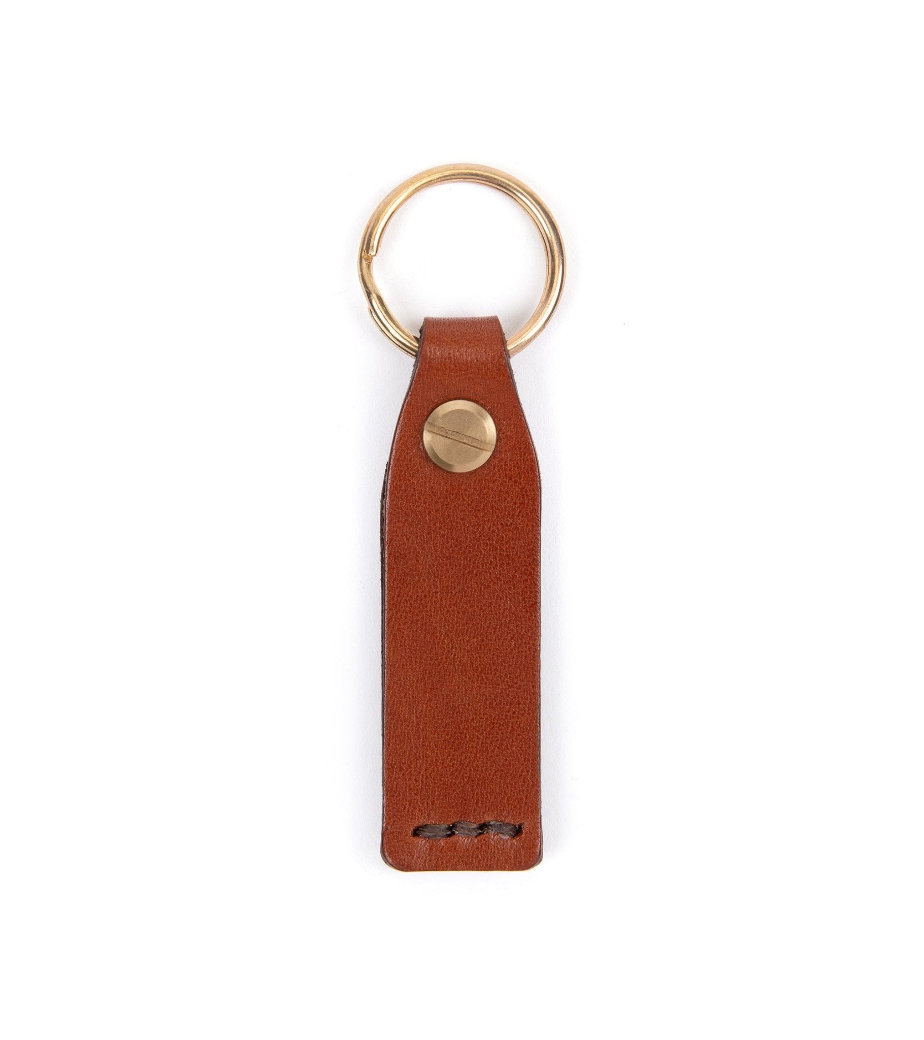 Hardy & Parsons Leather Key Fob: Tan - Trunk Clothiers