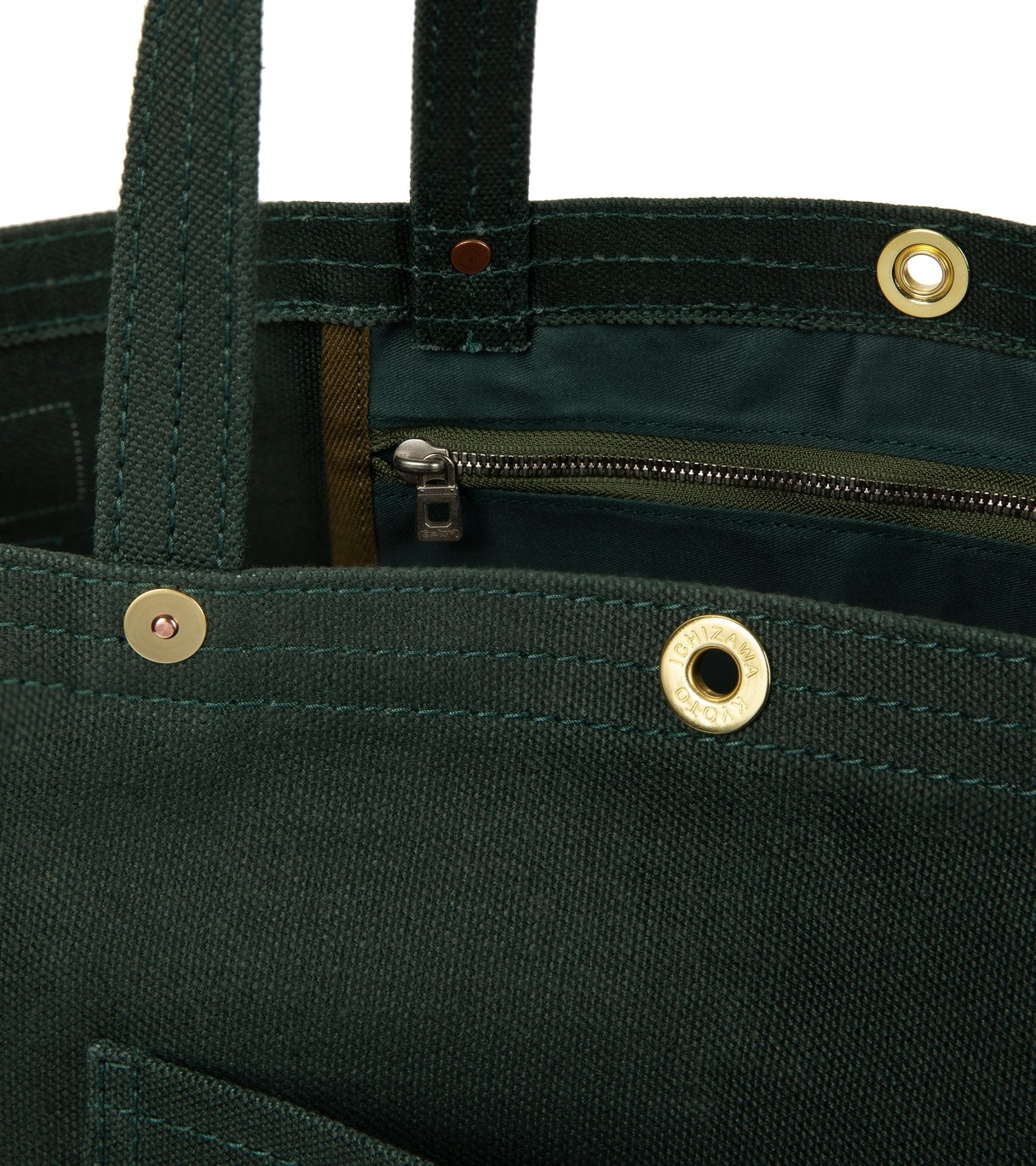 Ichizawa Hanpu for Trunk Linen Tool Bag: Green - Trunk Clothiers