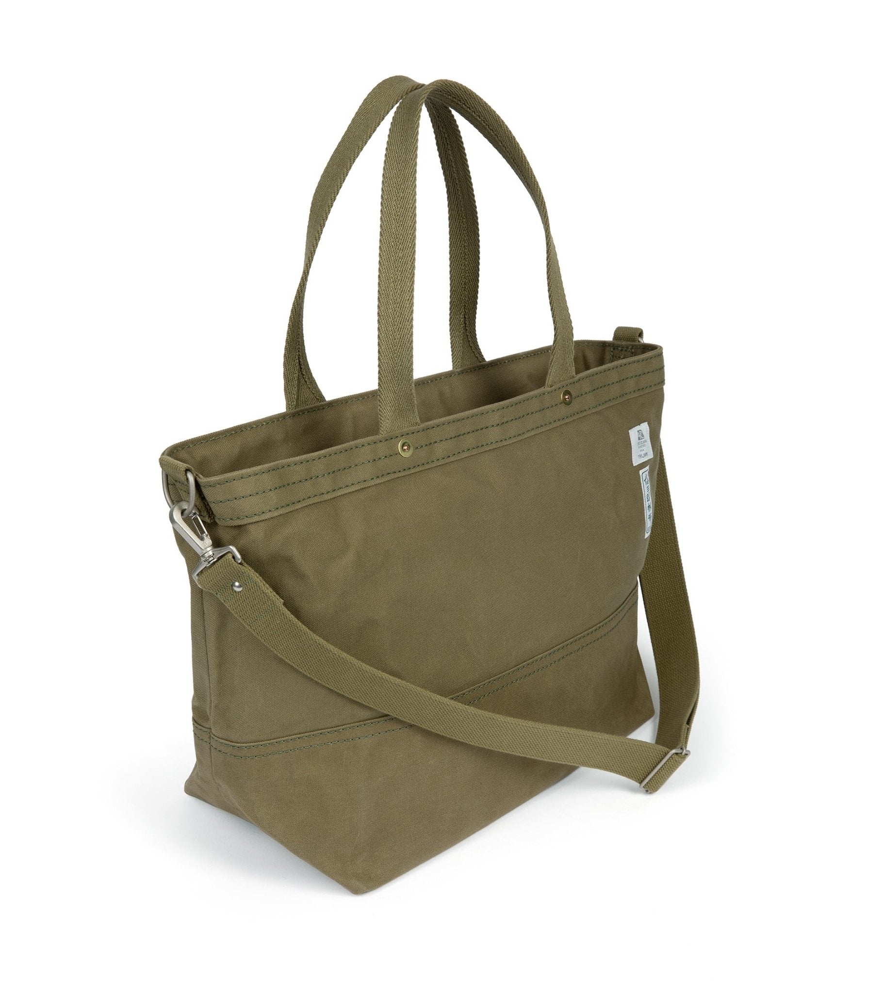 Ichizawa Hanpu for Trunk Zip Tote Bag: Olive - Trunk Clothiers