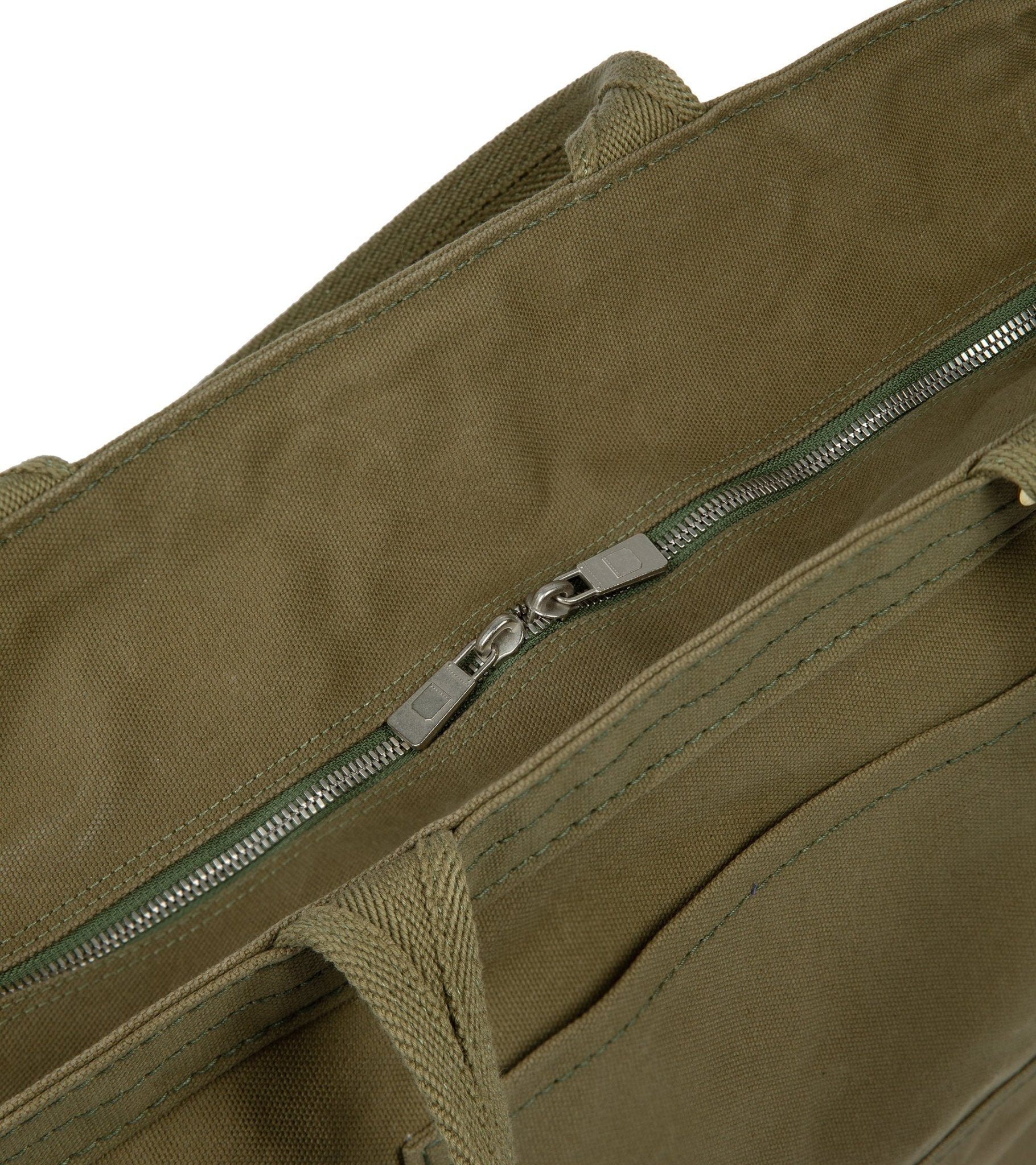 Ichizawa Hanpu for Trunk Zip Tote Bag: Olive - Trunk Clothiers