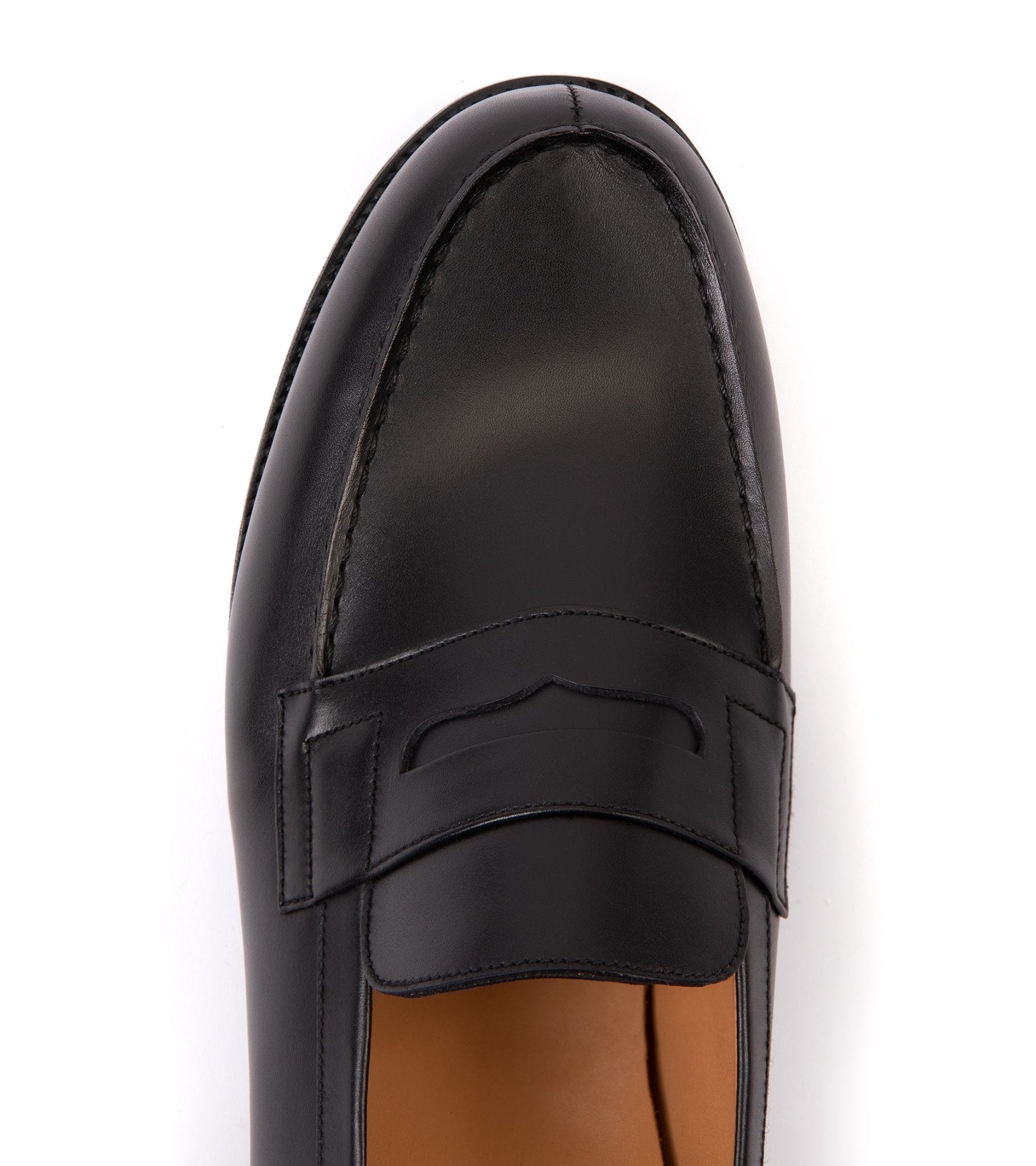 J.M. Weston Boxcalf Leather 180 Loafer: Black - Trunk Clothiers