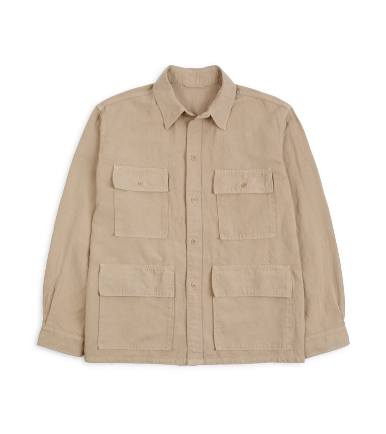 Kaptain Sunshine Cotton Linen Canvas Safari Jacket: Khaki – Trunk ...