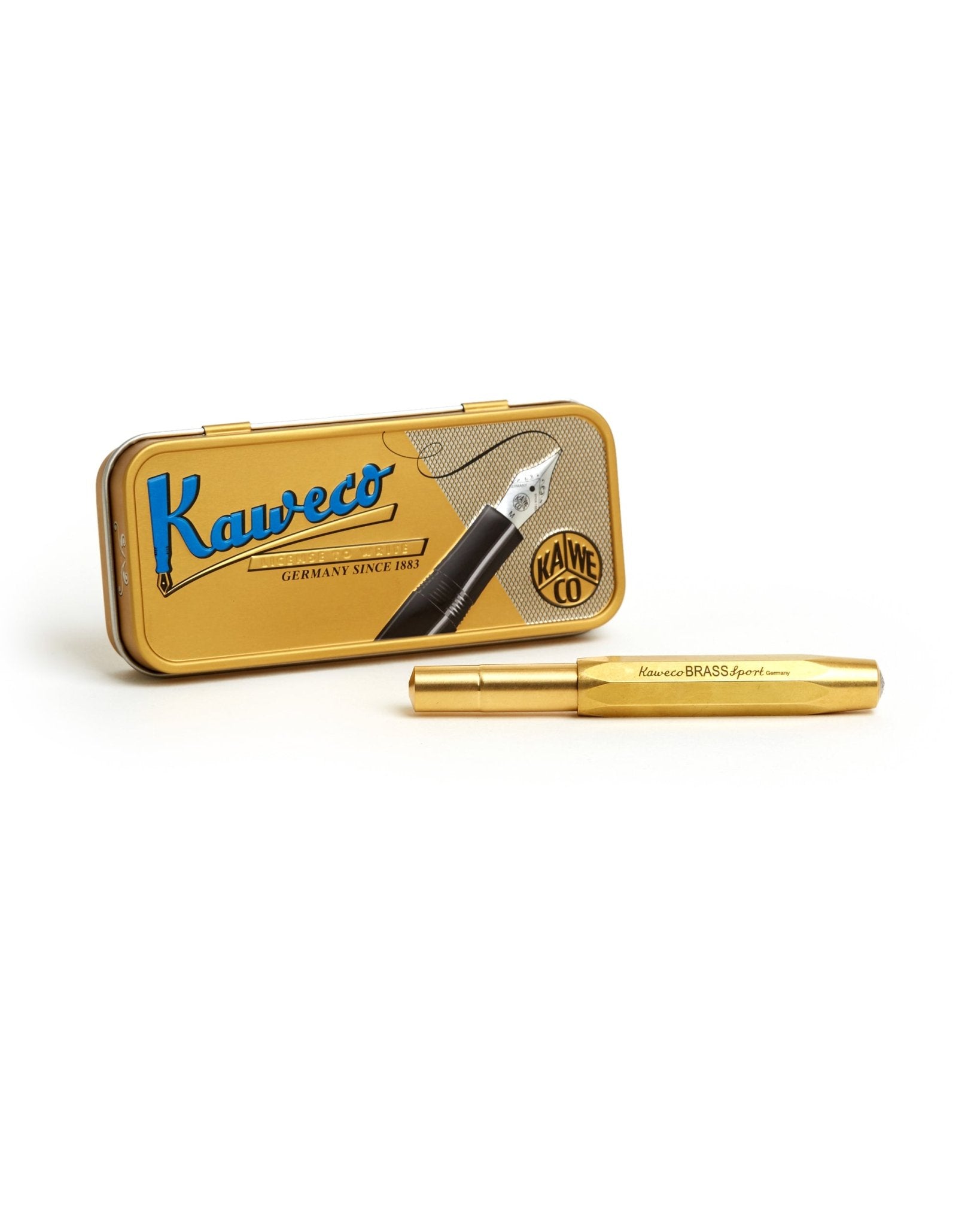 Kaweco Sport Fountain Pen: Brass - Trunk Clothiers