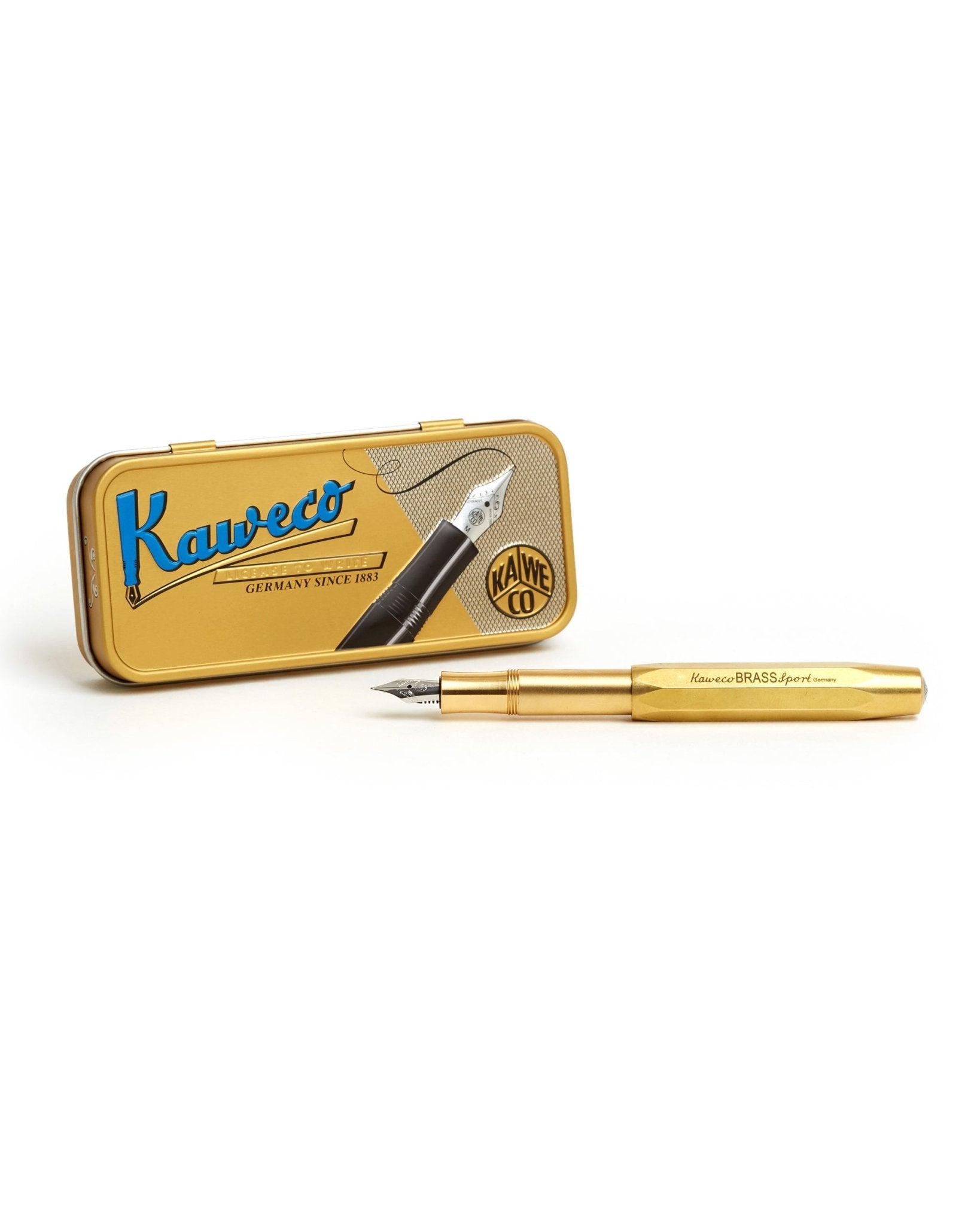 Kaweco Sport Fountain Pen: Brass - Trunk Clothiers