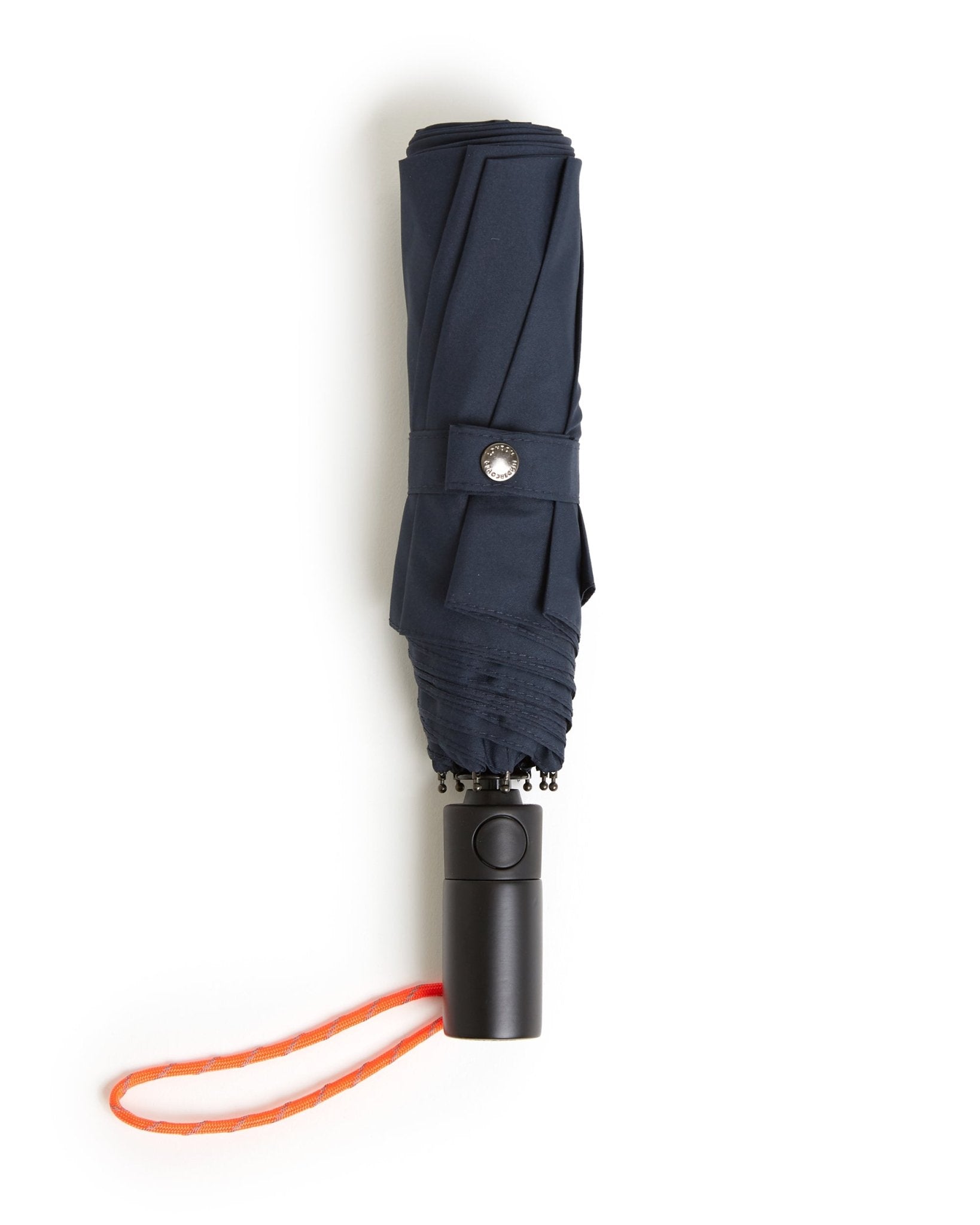 London Undercover Auto Push Button Compact Umbrella: Navy - Trunk Clothiers