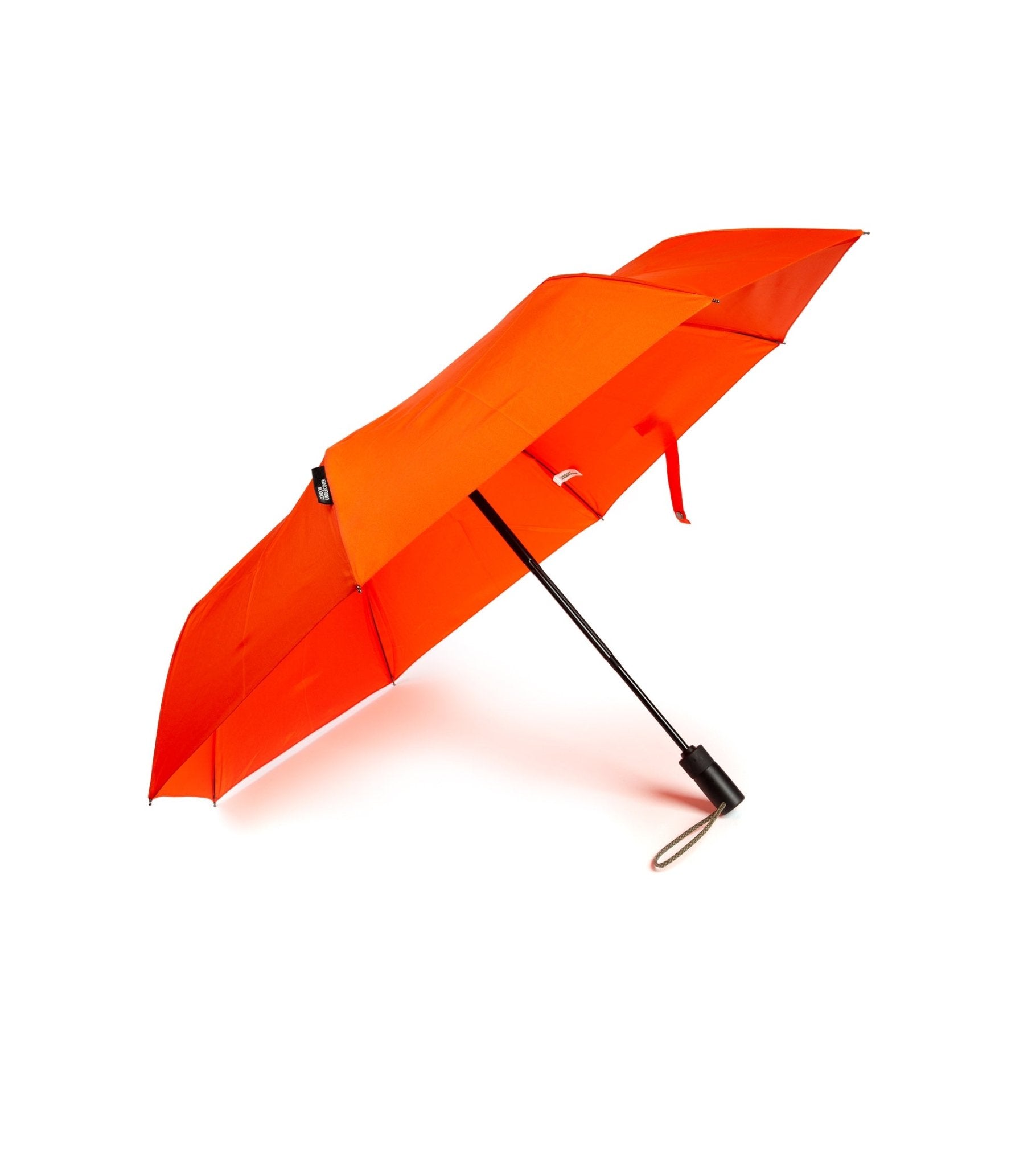 London Undercover Auto Push Button Compact Umbrella: Orange - Trunk Clothiers