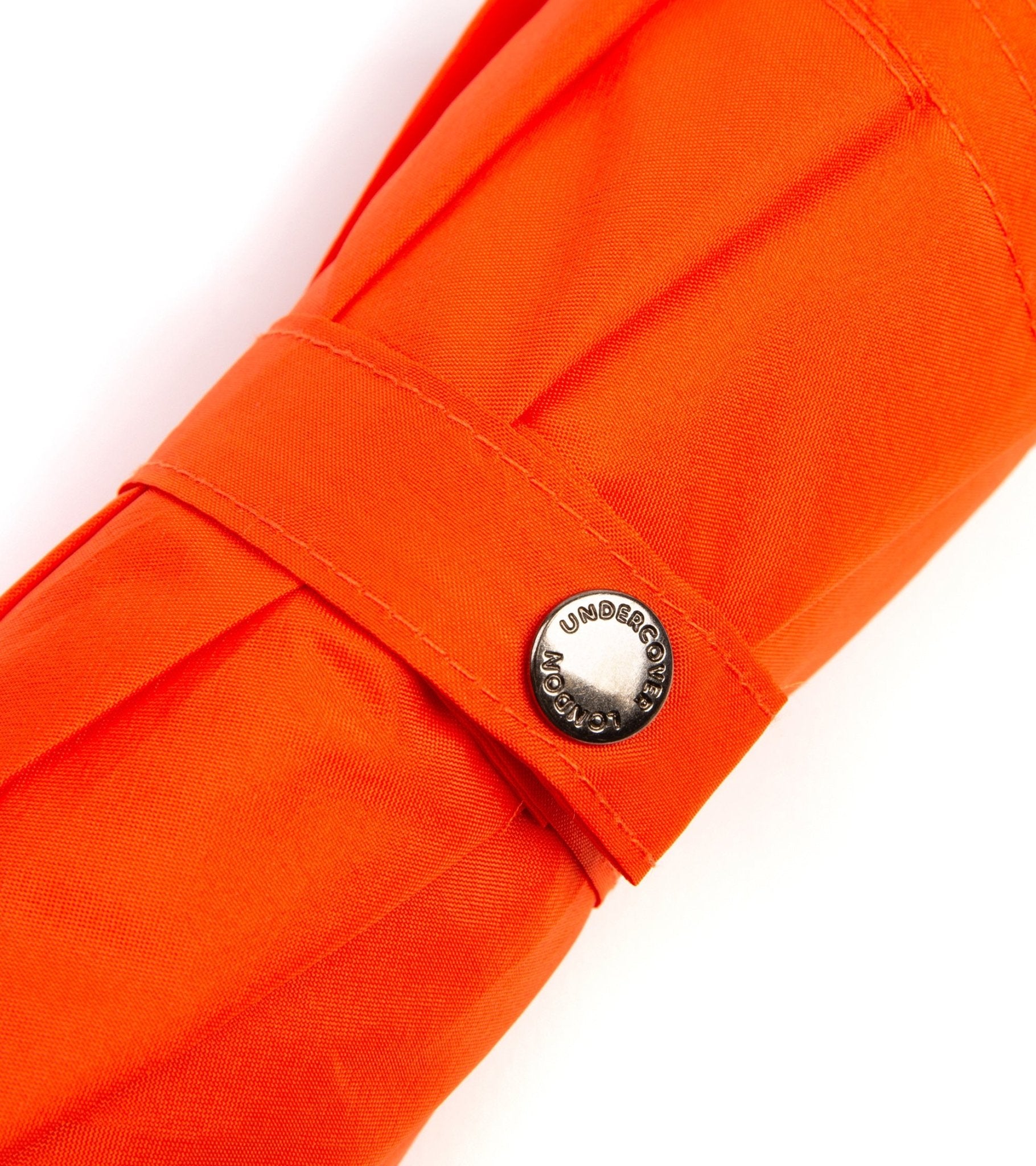 London Undercover Auto Push Button Compact Umbrella: Orange - Trunk Clothiers