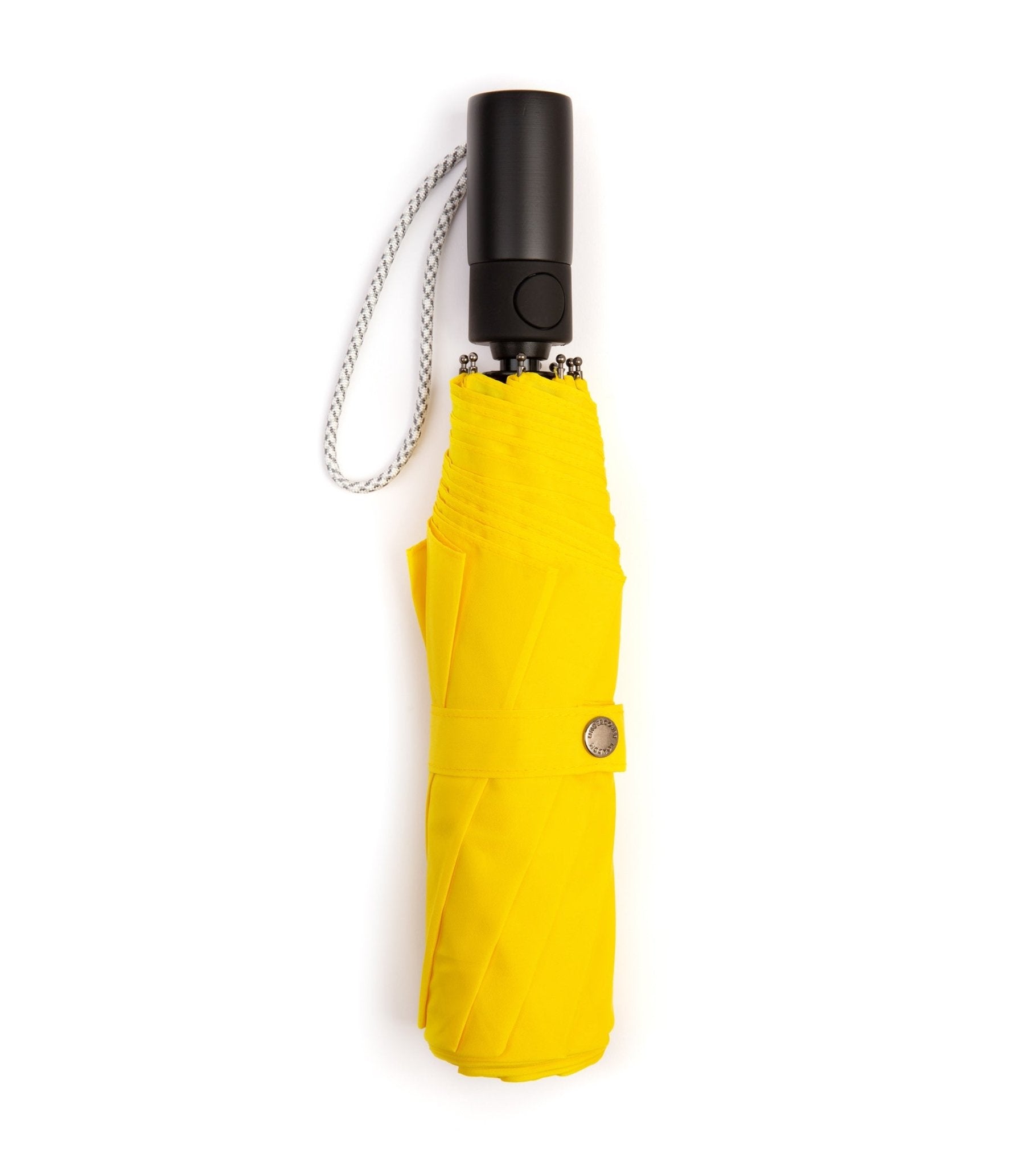 London Undercover Auto Push Button Compact Umbrella: Yellow - Trunk Clothiers