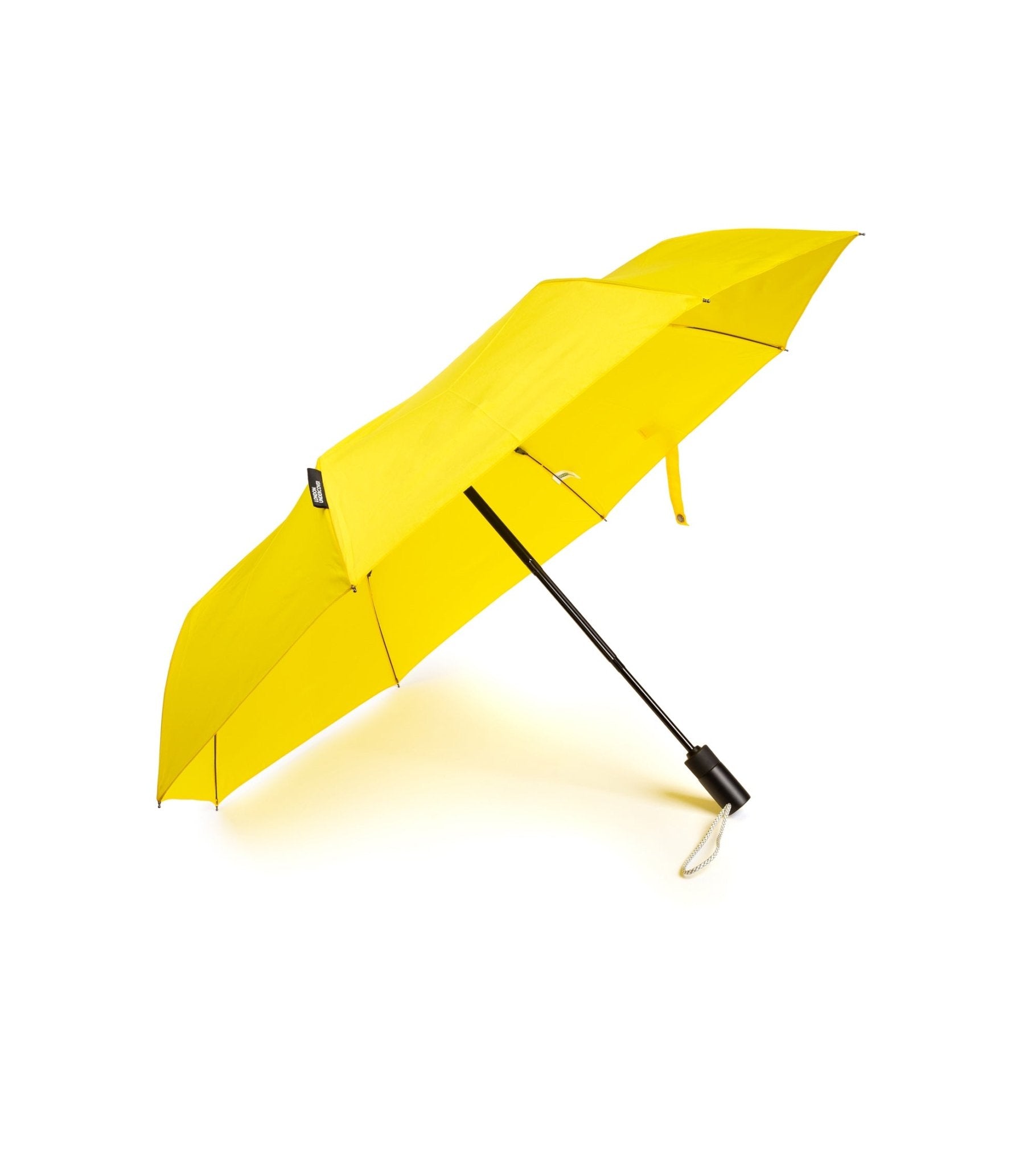 London Undercover Auto Push Button Compact Umbrella: Yellow - Trunk Clothiers