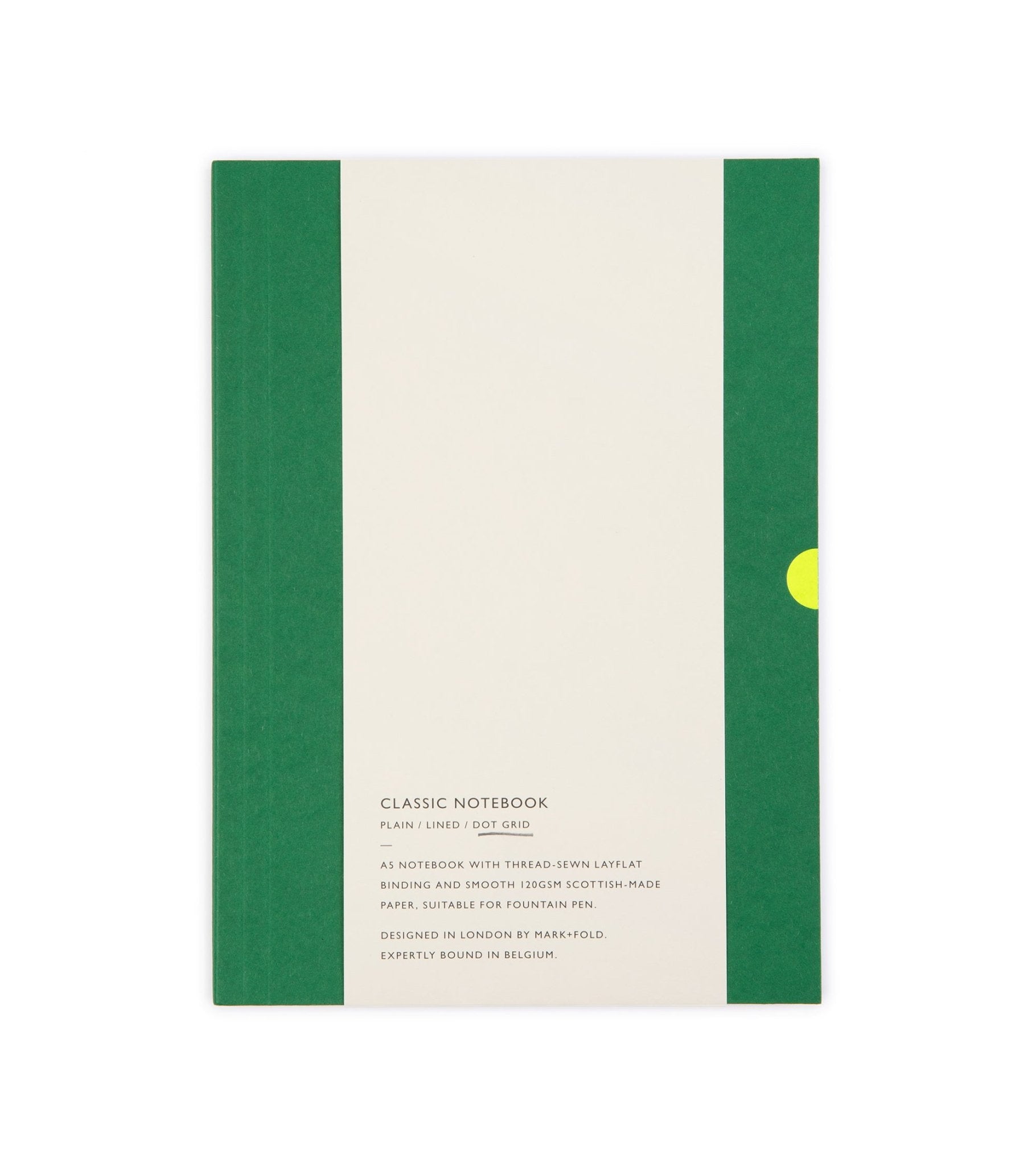 Mark+Fold Classic Dot Grid Notebook: Forest Green - Trunk Clothiers